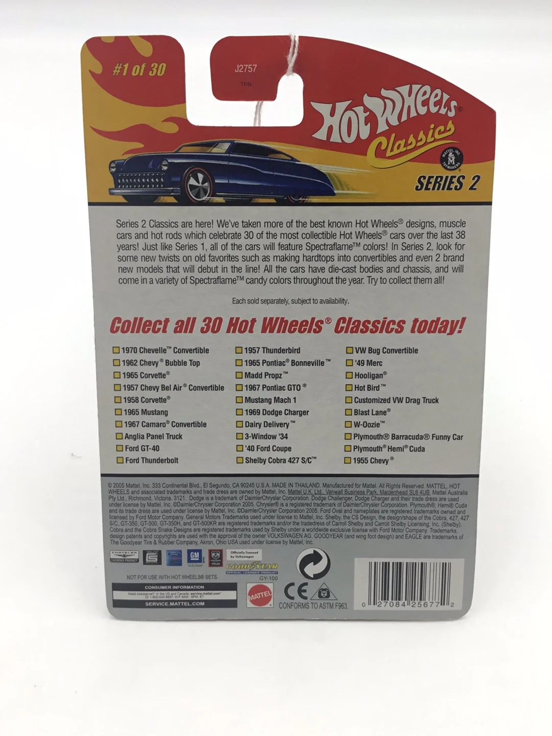 Hot wheels classics series 2 #1 1970 Chevelle Convertible GG3 - Image 6
