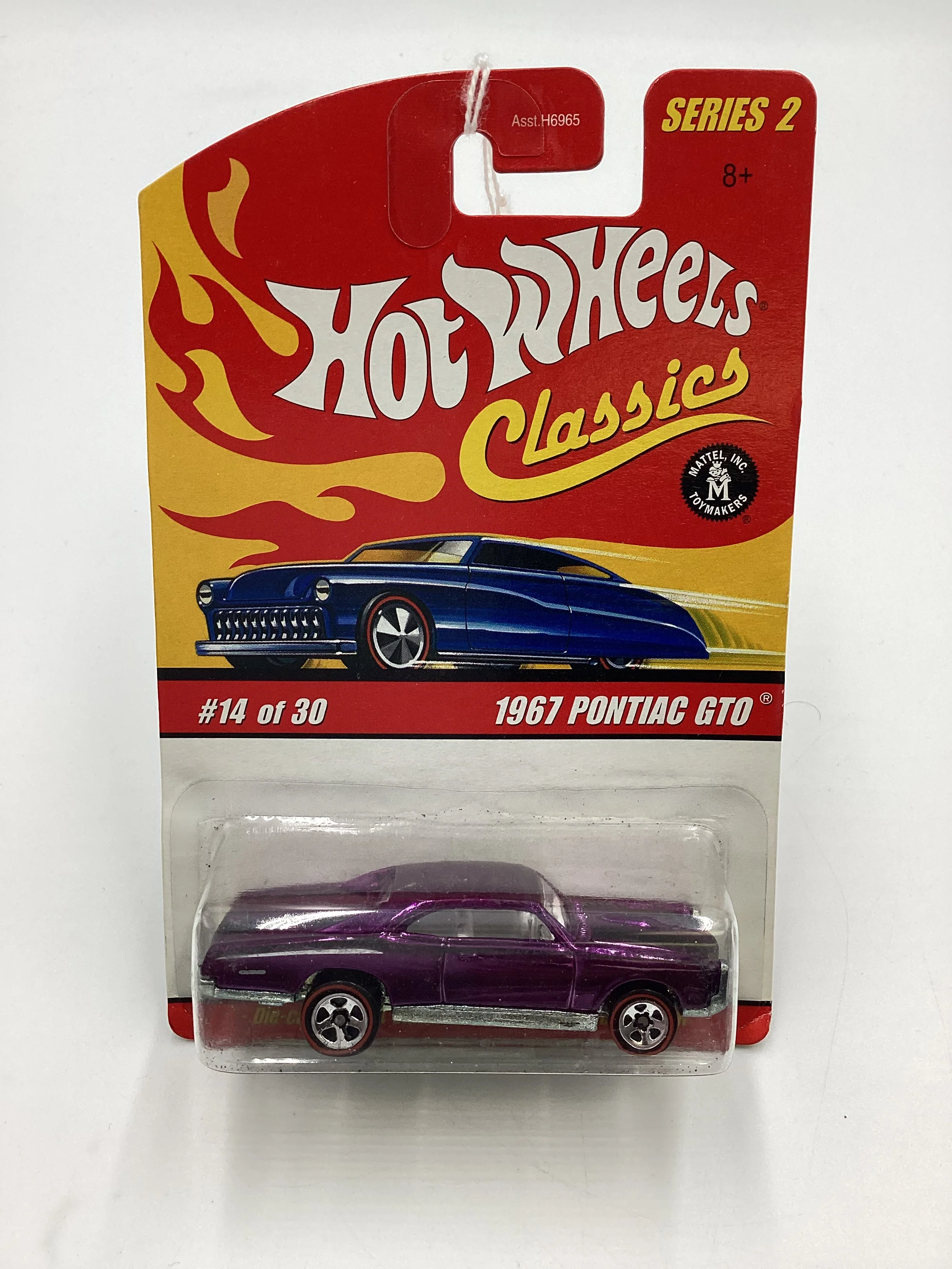 Hot Wheels Classics Series 2 #14 1967 Pontiac GTO Purple SR - Image 2