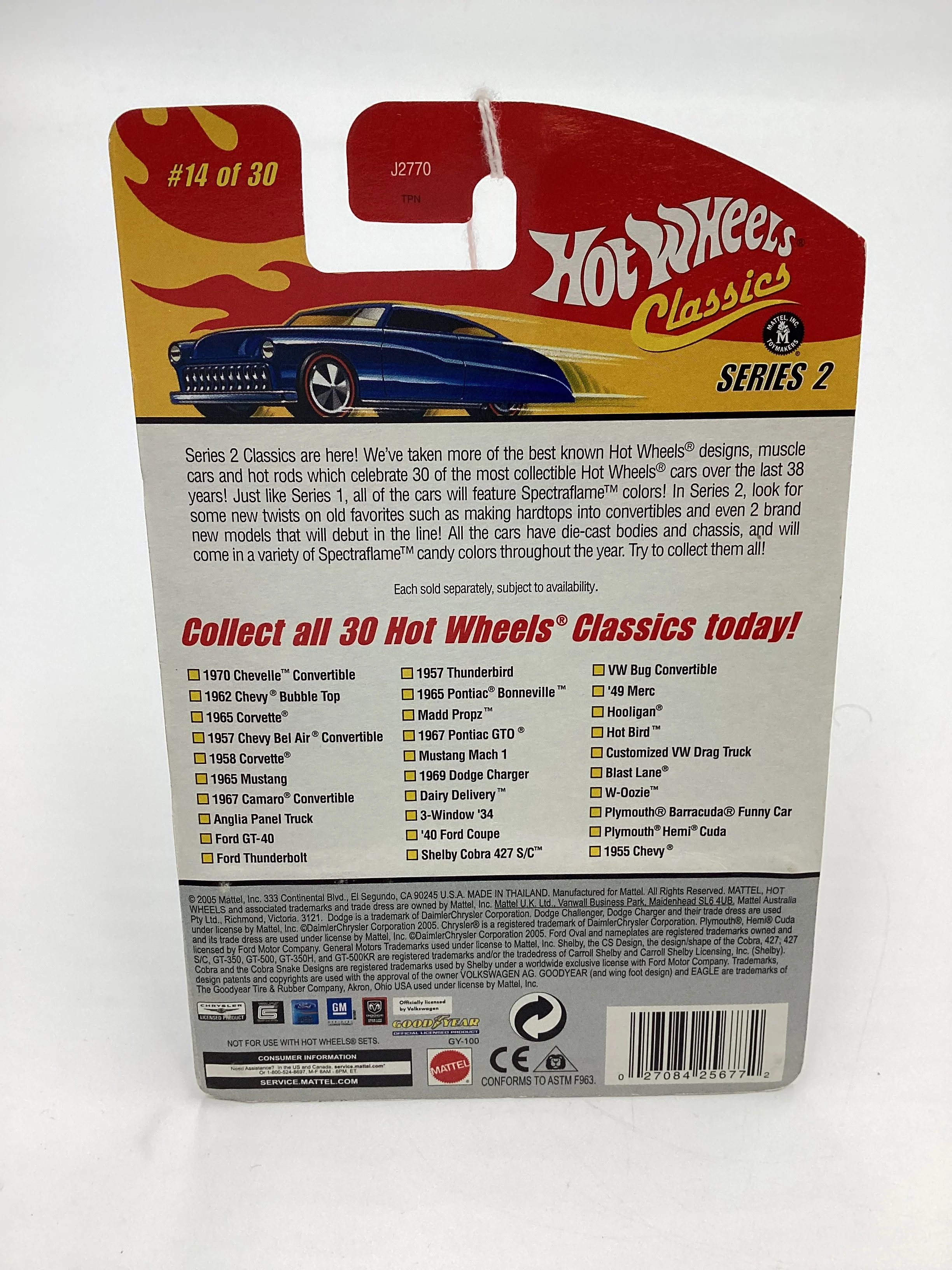 Hot Wheels Classics Series 2 #14 1967 Pontiac GTO Purple SR - Image 7