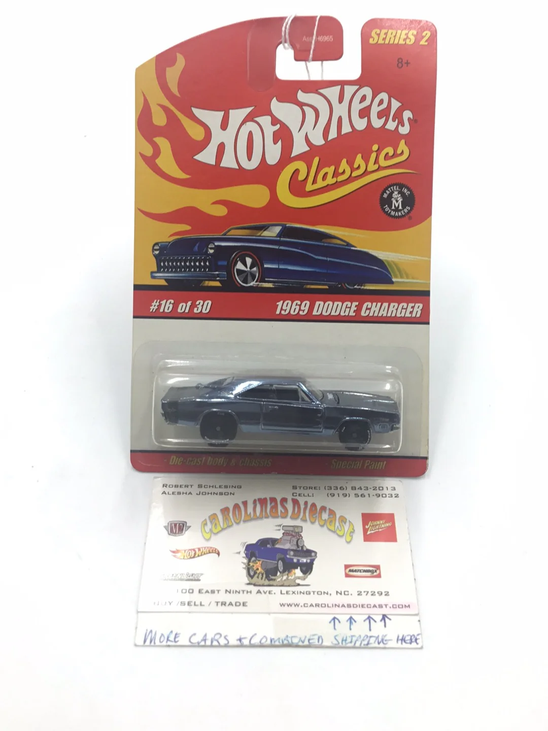 Hot wheels classics series 2 1969 Dodge Charger #16 HH1