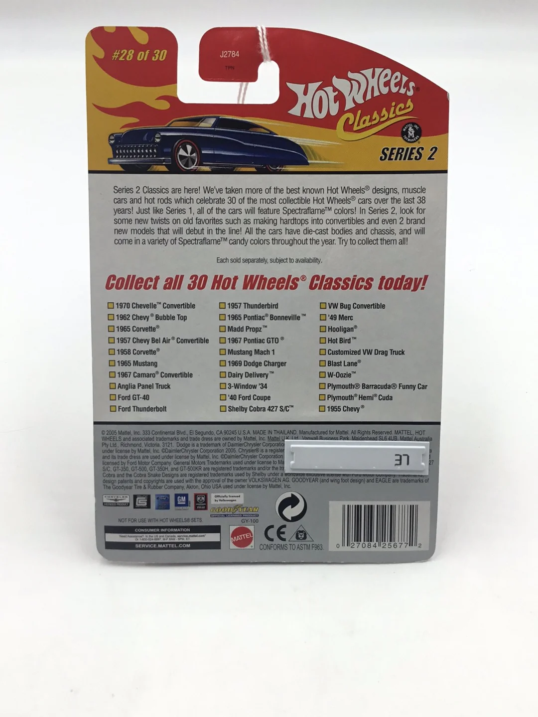 Hot wheels classics series 2 #28 Plymouth Barracuda Funny Car HH1 - Image 6