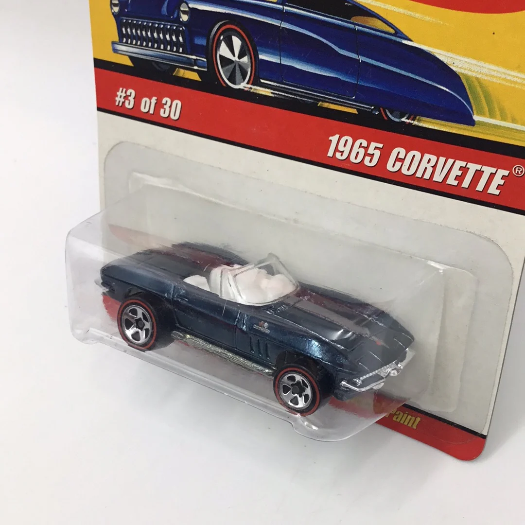 Hot wheels classics series 2 #3 1965 Corvette dark blue CC3 - Image 3