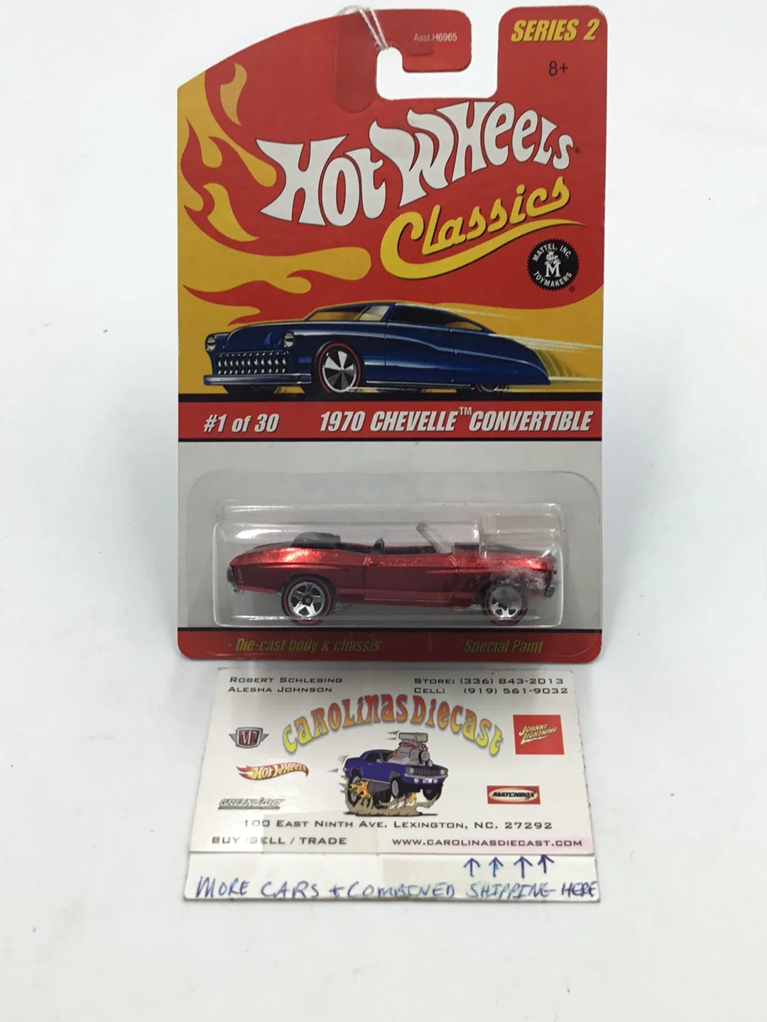 Hot wheels classics series 2 #30 1970 Chevelle Convertible BB5