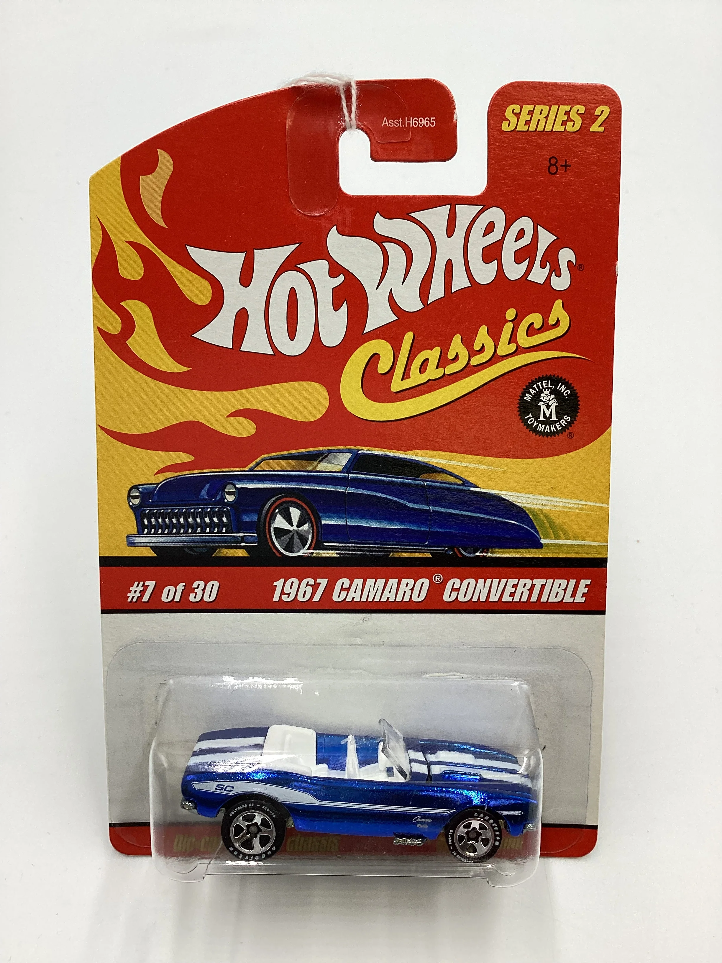 Hot wheels classics series 2 #7 1967 Camaro Convertible Blue (SR) - Image 2