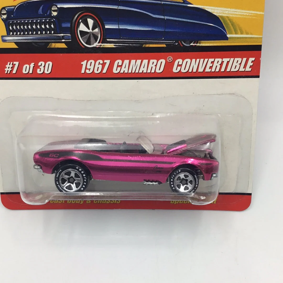 Hot wheels classics series 2 #7 1967 Camaro Convertible pink AA6 - Image 2