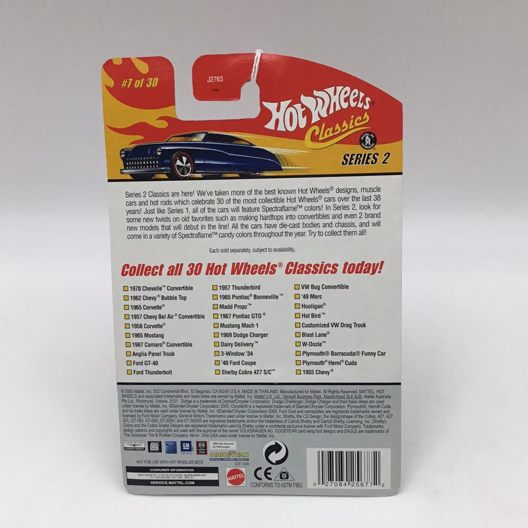 Hot wheels classics series 2 #7 1967 Camaro Convertible pink AA6 - Image 5