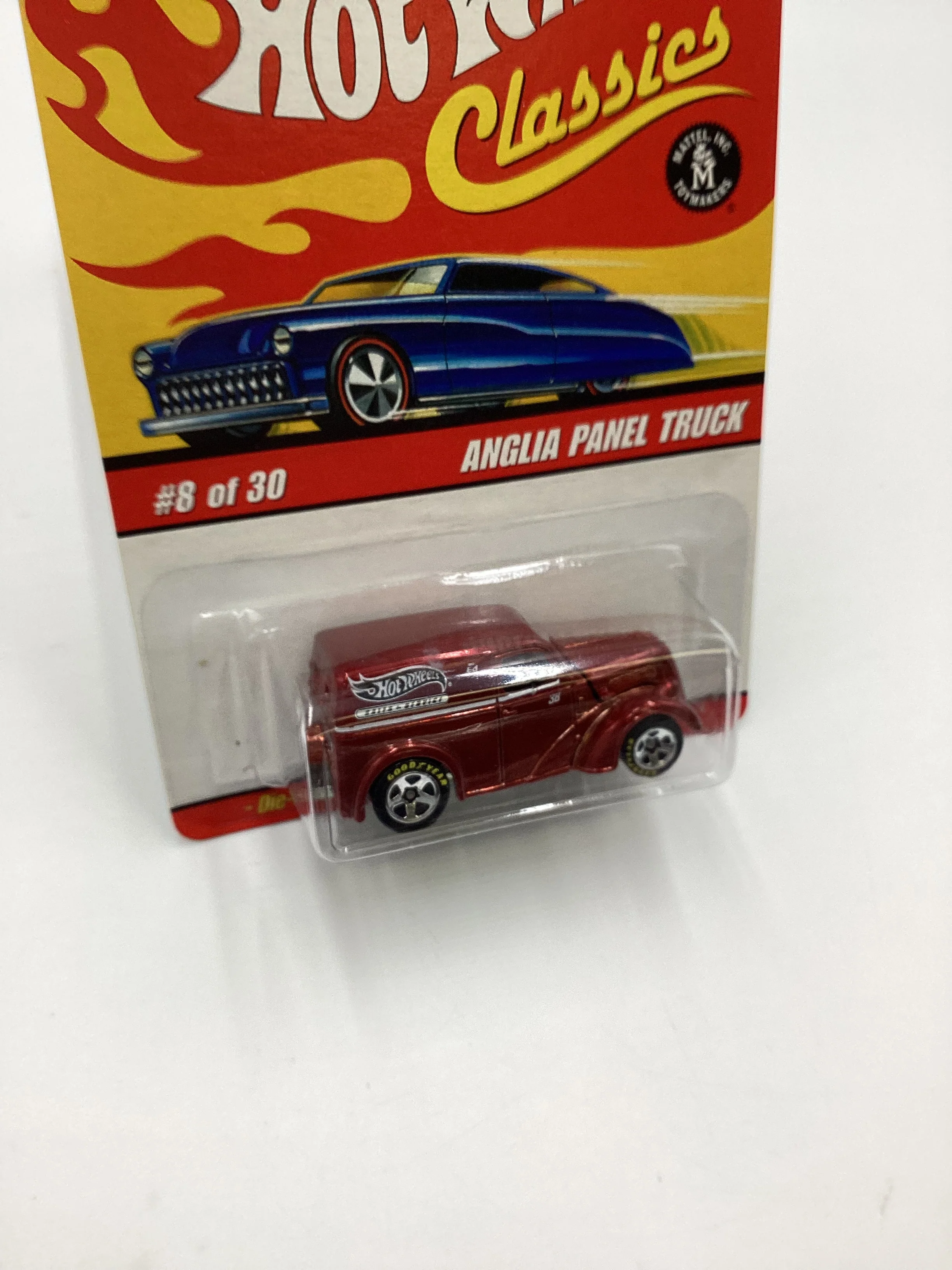 Hot wheels Classics Series 2 #8 Anglia Panel Truck Red SR - Image 5
