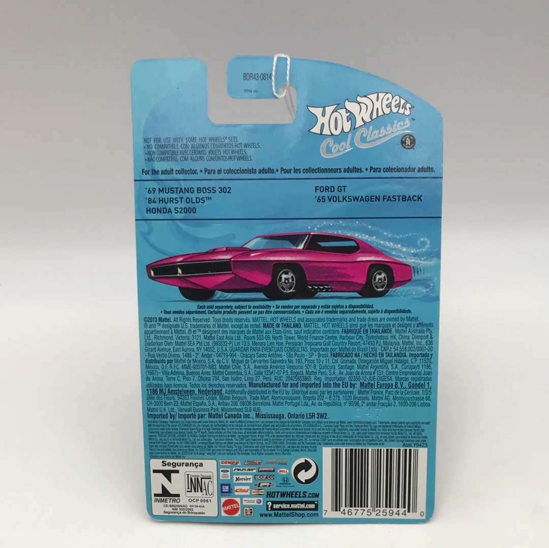 Hot wheels cool classics 84 Hurst Olds 22/30 metal/metal retro slots pink car on card Z2 - Image 5