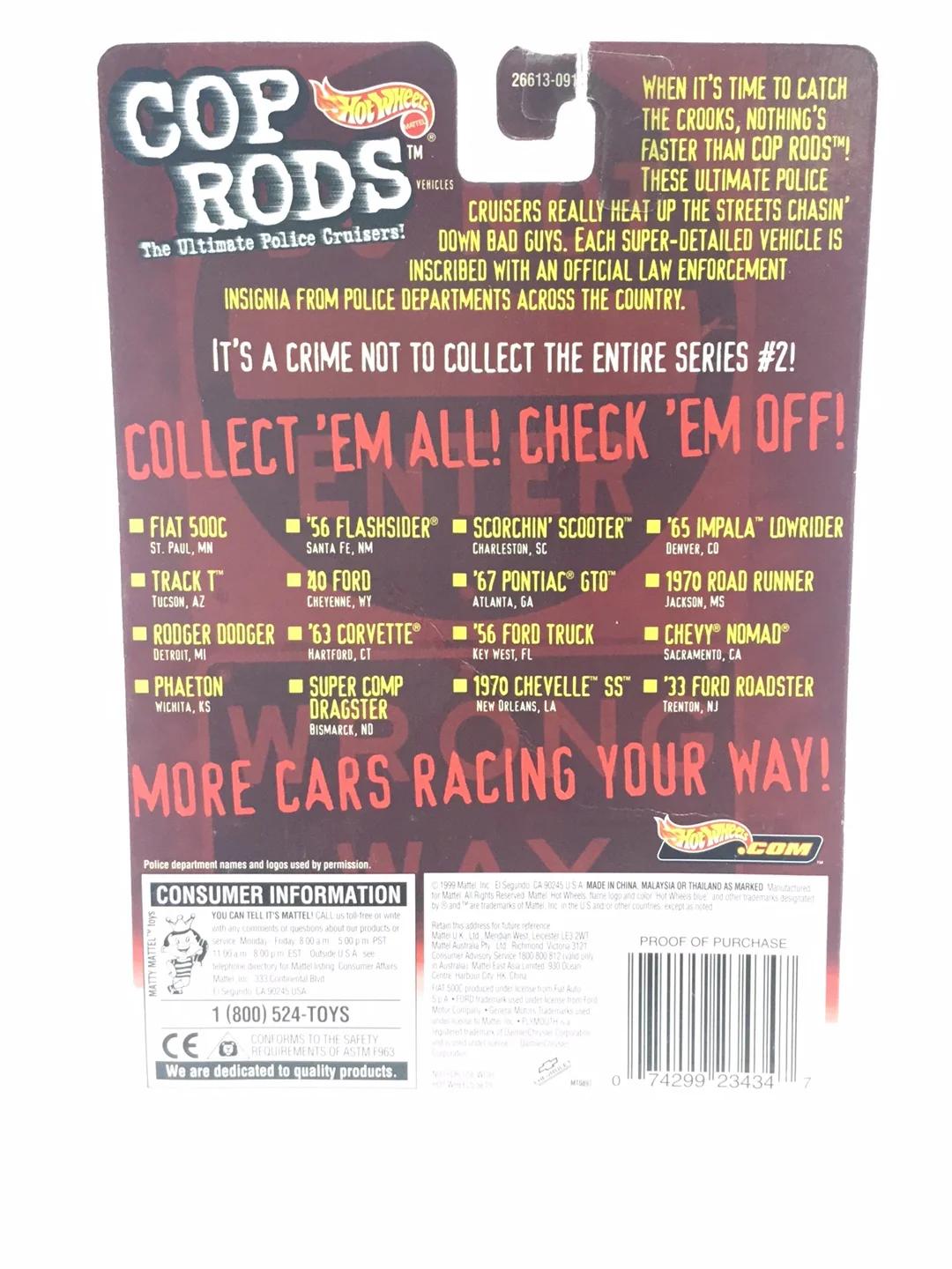 Hot wheels Cop Rods series 2 Scorching Scooter NN3 (spin rack) - Image 6