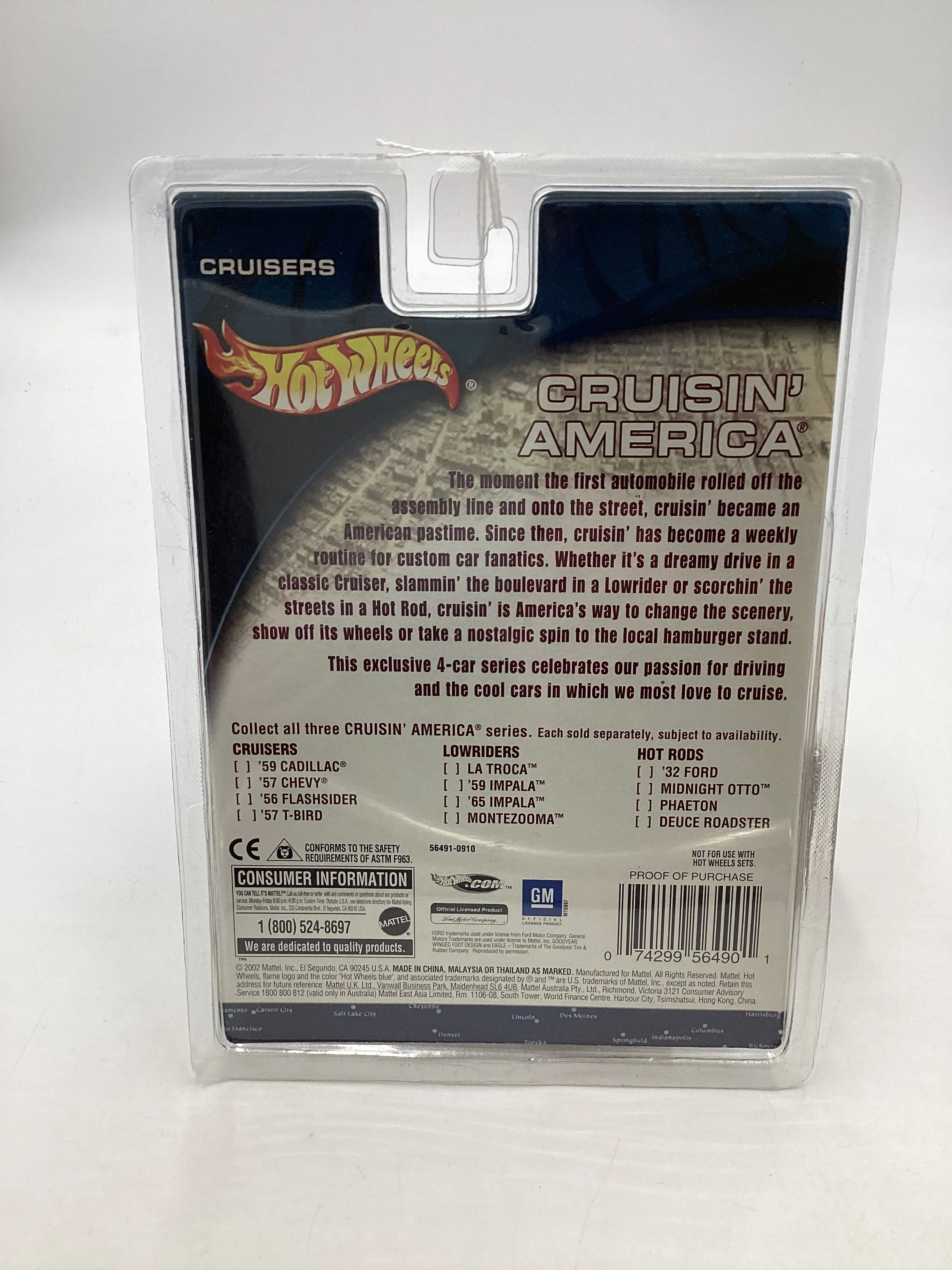 Hot Wheels Cruisin America Crusiers 59 Cadillac Gold - Image 8