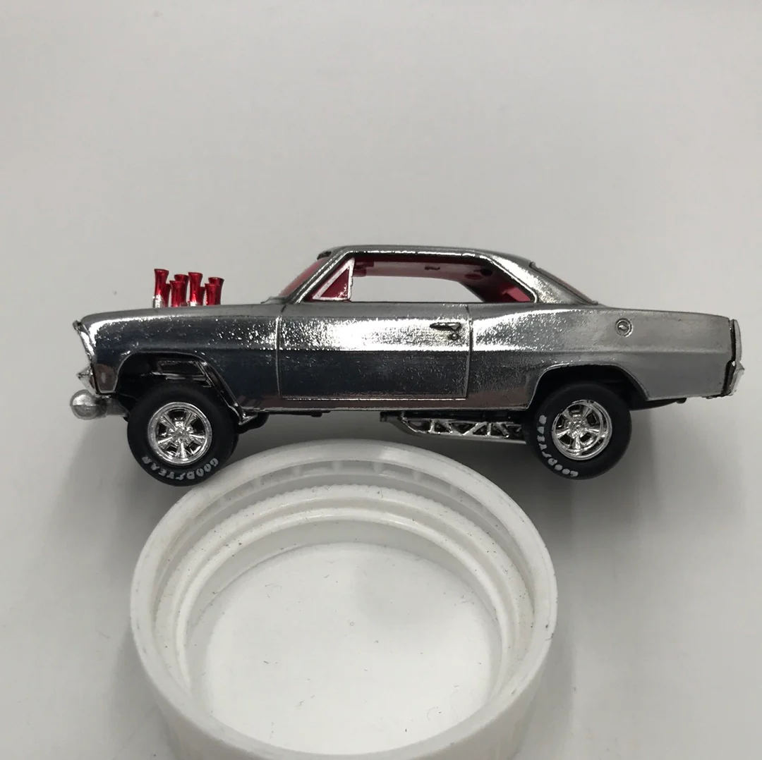 Hot wheels CUSTOM 1967 Nova chrome Real riders loose - Image 7