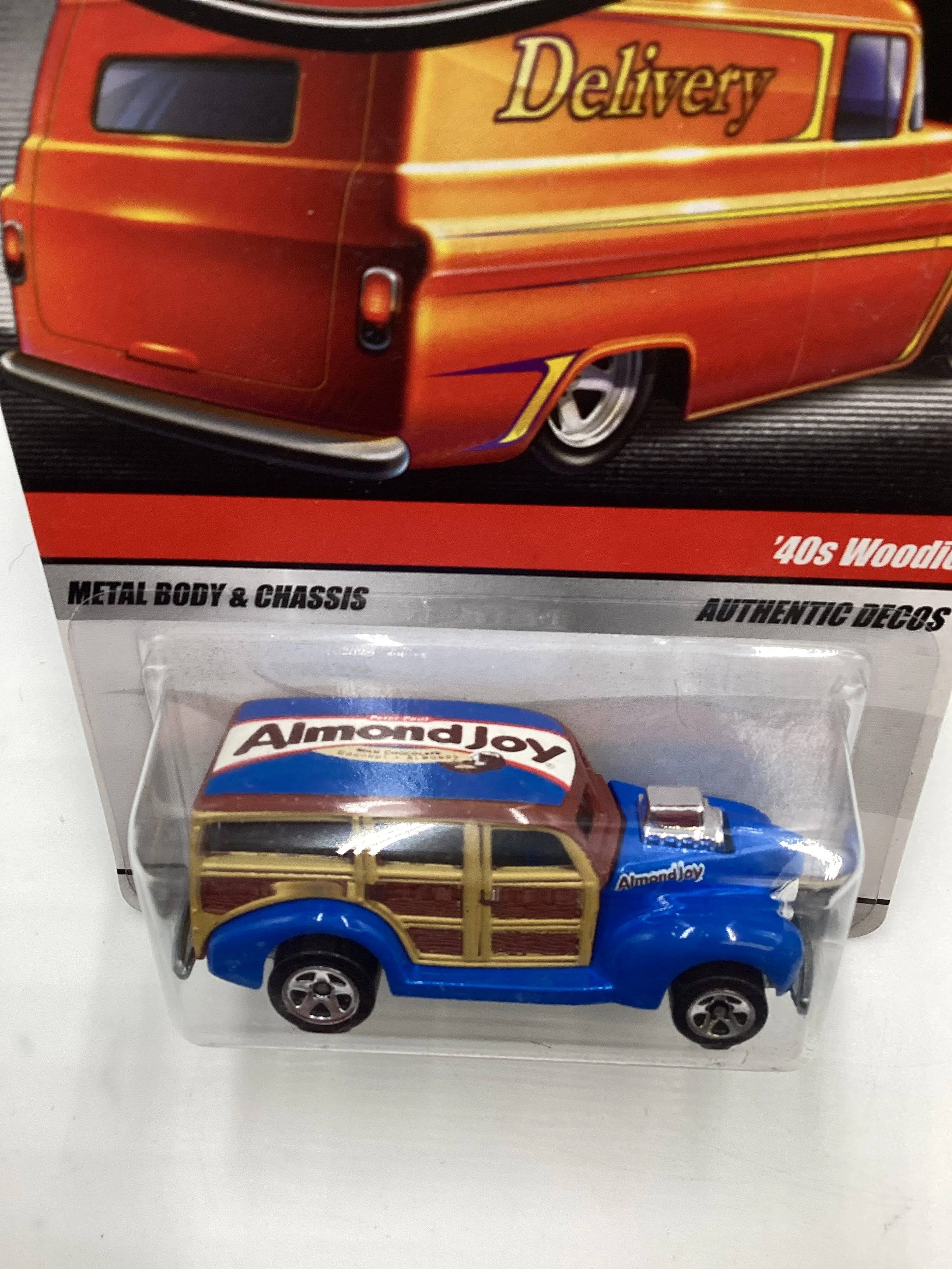 Hot Wheels Delivery Almond Joy 40 Woodie Blue (SR - Image 6
