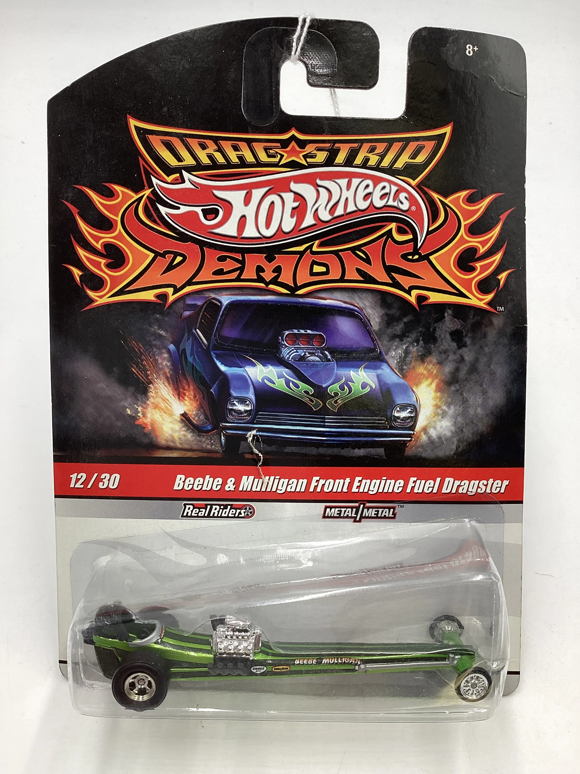 Hot wheels Drag strip demons #12 *Card Damage* Beebe & Mulligan Front engine fuel dragster 268i - Image 2