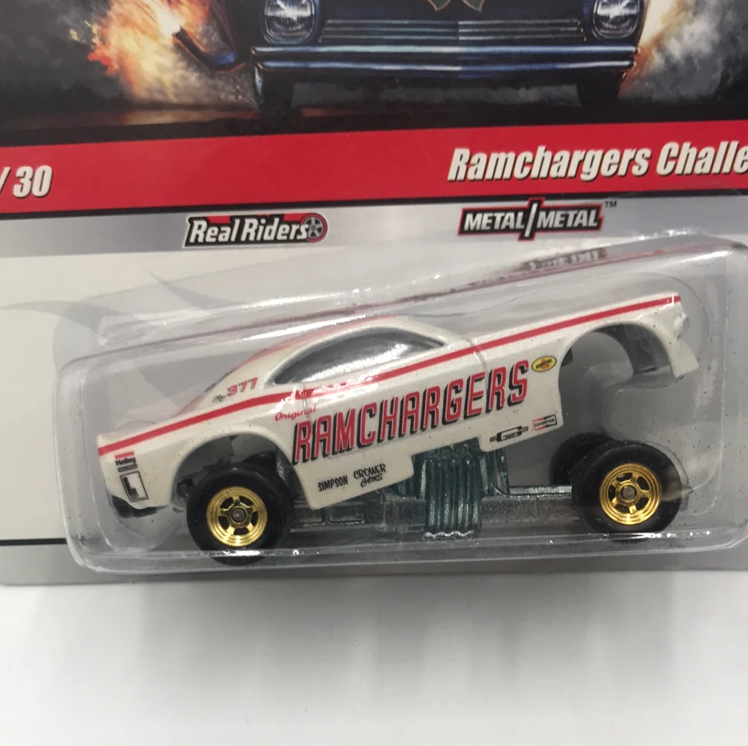 Hot wheels drag strip demons 3/30 Ramchargers Challenger real riders htf - Image 2