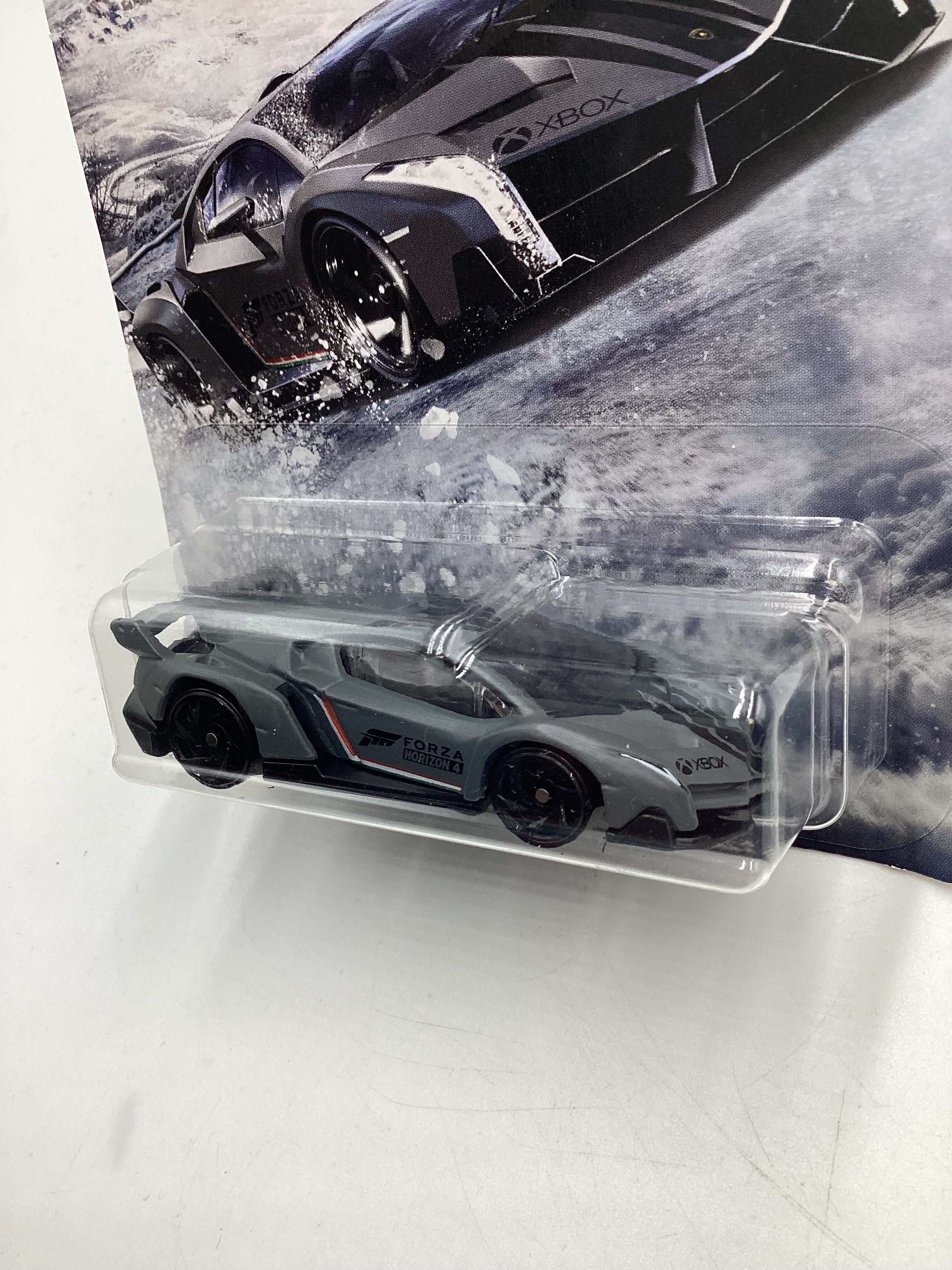 Hot Wheels Exclusive Forza Horizon 4 #5 Lamborghini Veneno Gray 152B - Image 4
