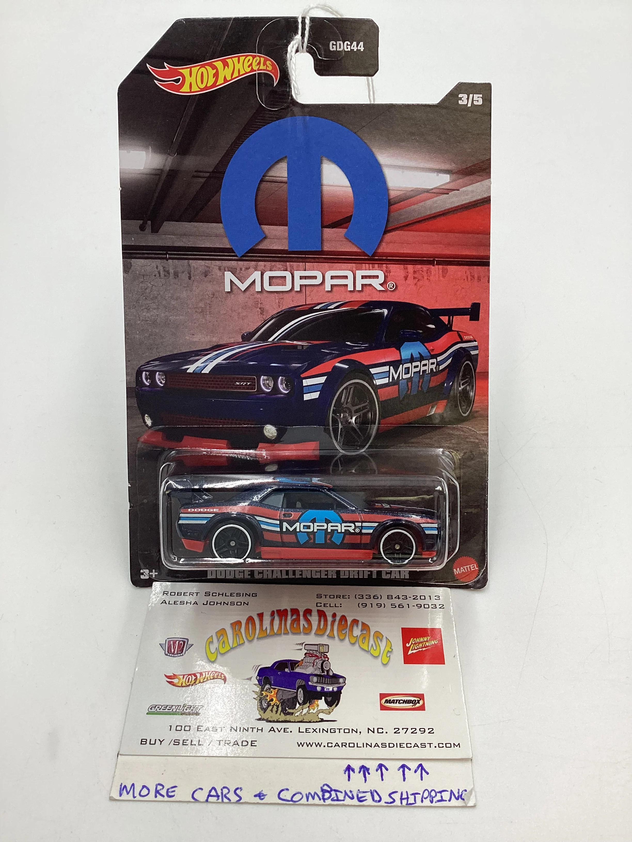 Hot wheels Exclusive Mopar Series #3 Dodge Charger Drift Car 156A