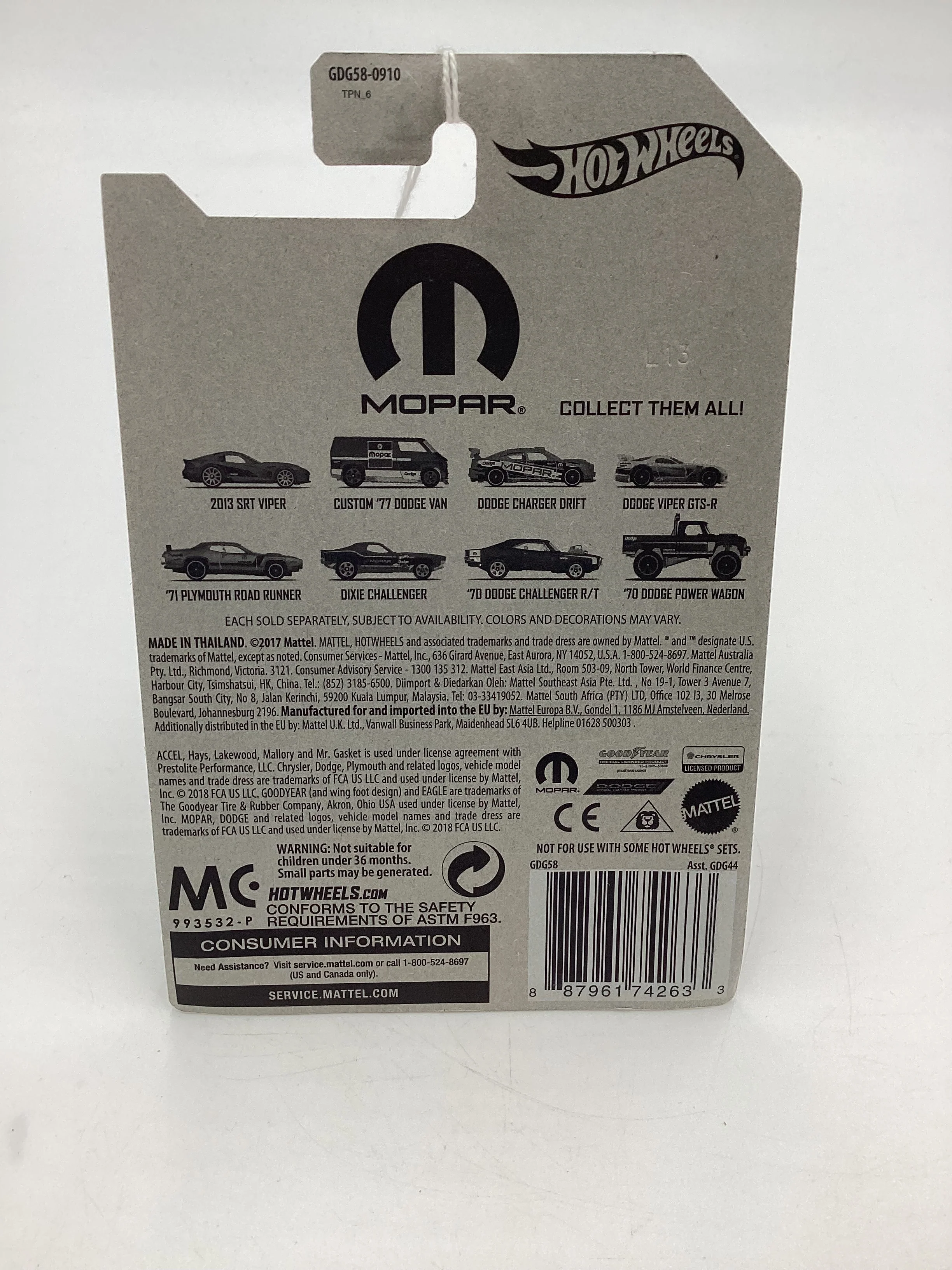 Hot wheels Exclusive Mopar Series #5 71 Plymouth Road Runner Yellow 156A - Image 8