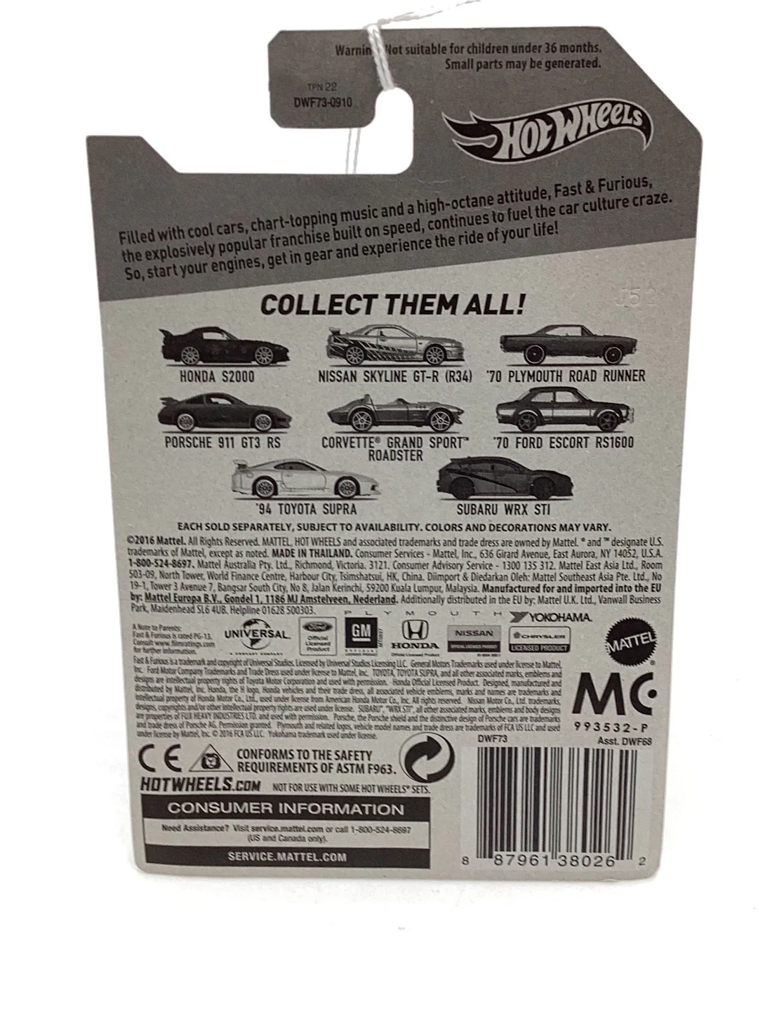 Hot Wheels Fast and Furious 3/8 70 Plymouth Road Runner Fast & furious 152H - Image 7