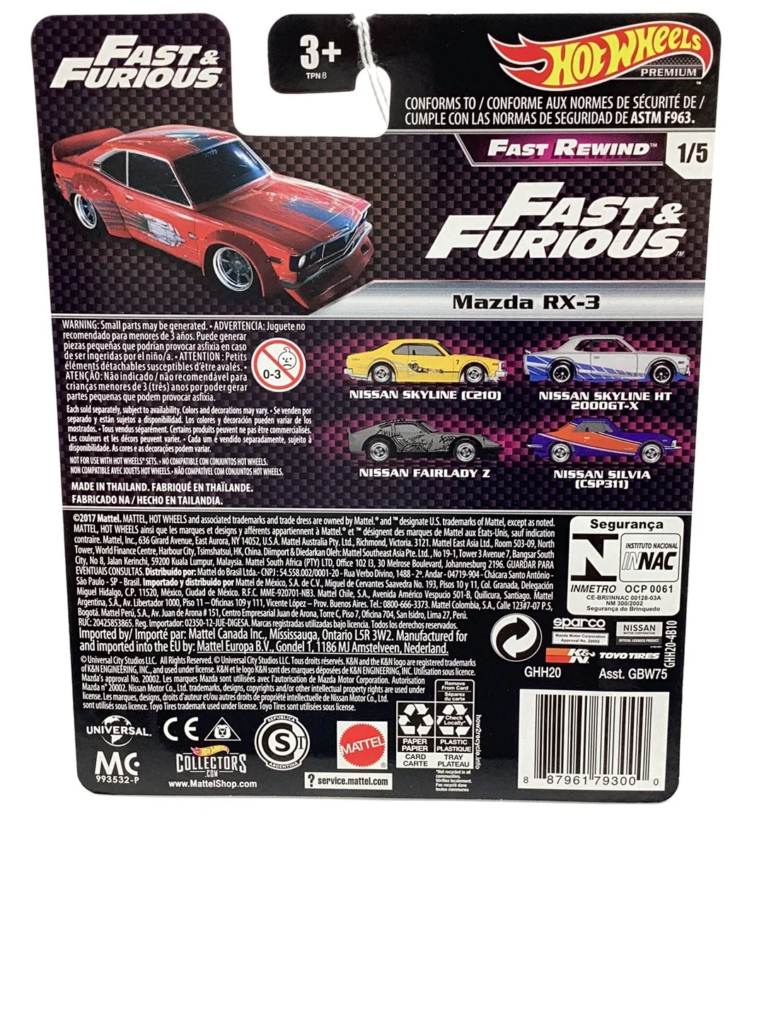 Hot Wheels fast and furious Fast Rewind #1 Mazda RX-3 246O - Image 6