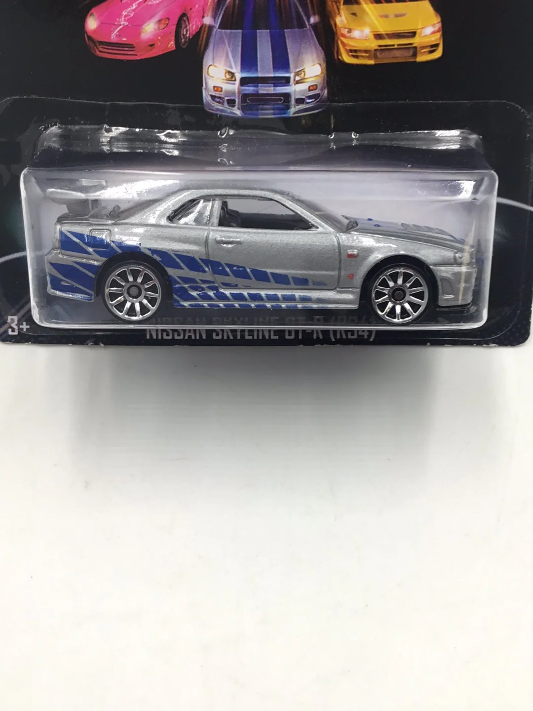 Hot wheels fast and furious Nissan skyline GT-R BNR34 2 fast 2 Furious W/ Protector 3/8 - Image 2