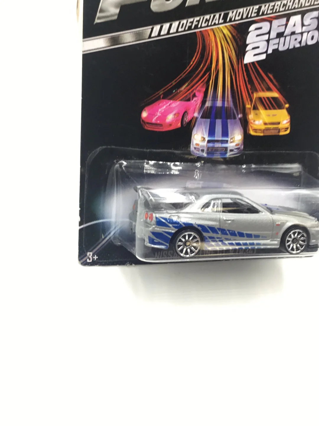 Hot wheels fast and furious Nissan skyline GT-R BNR34 2 fast 2 Furious W/ Protector 3/8 - Image 3