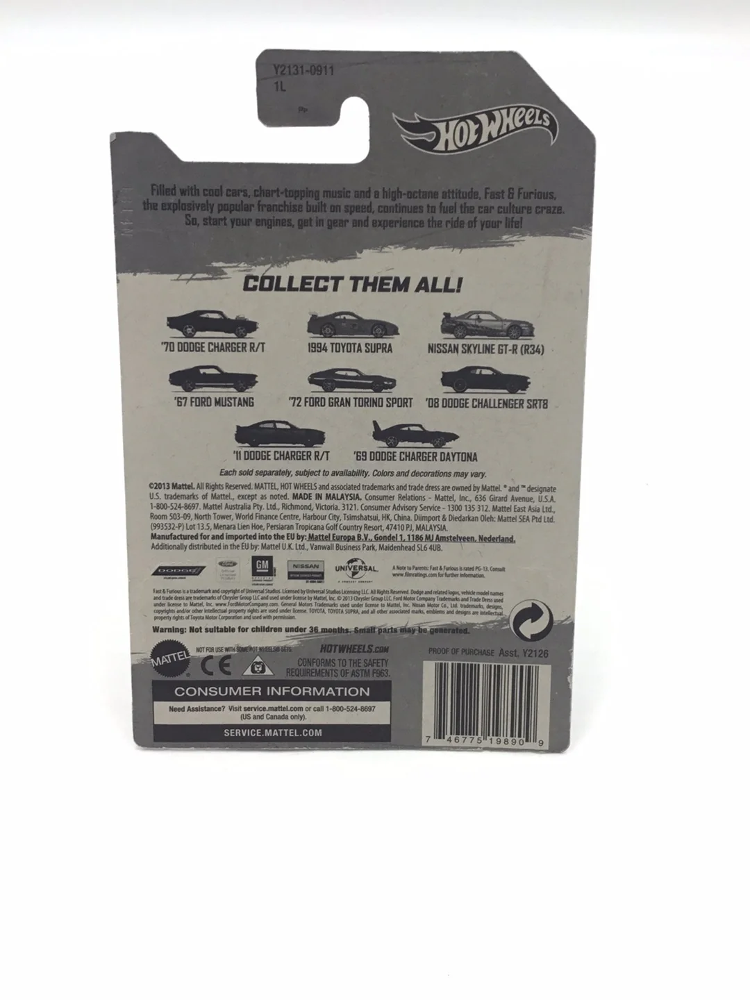 Hot wheels fast and furious Nissan skyline GT-R BNR34 2 fast 2 Furious W/ Protector 3/8 - Image 6