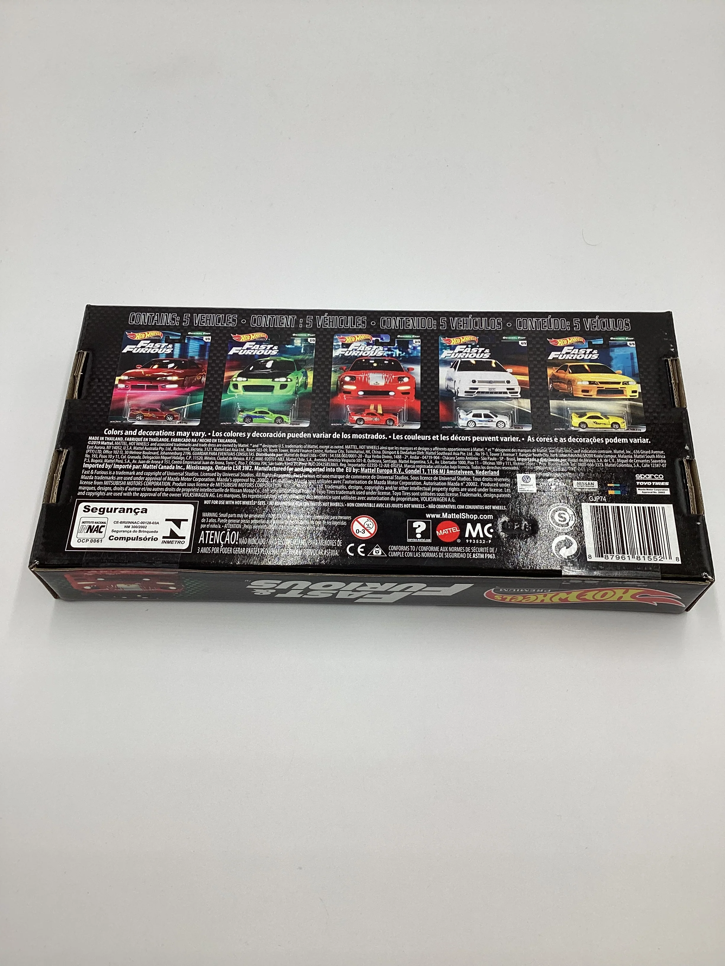 Hot Wheels Fast and Furious Original Fast Sealed Premium 5 Car Set - Image 9