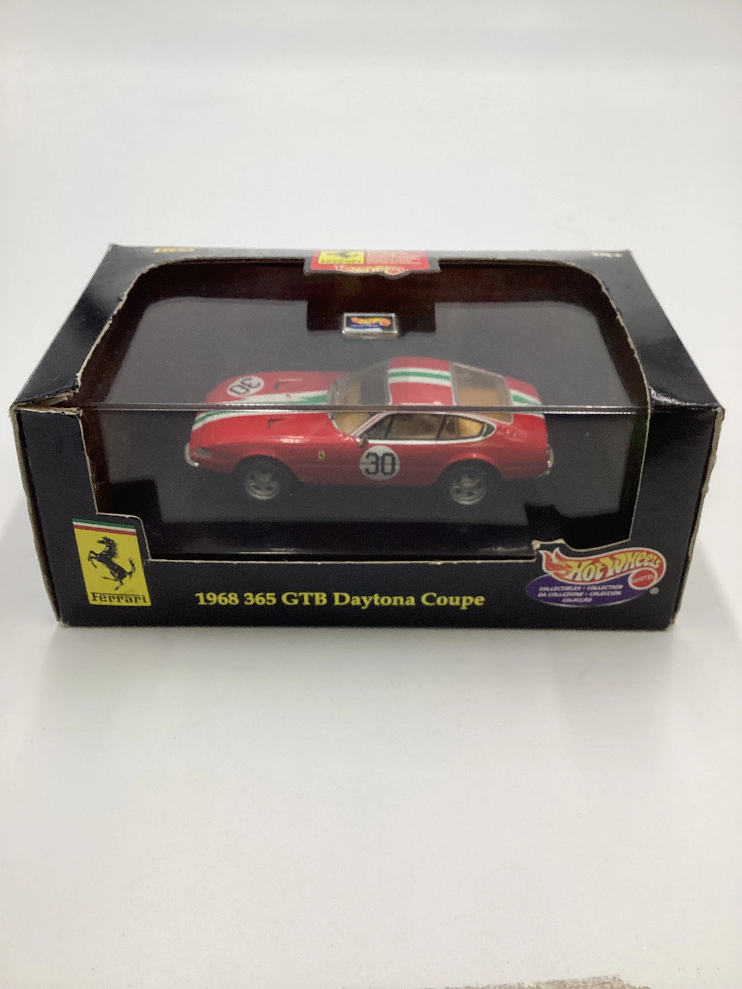 Hot Wheels Collectibles 1:43 Scale Black Box 1968 Ferrari 365 GTB Daytona Coupe Red * Box Damage* - Image 2