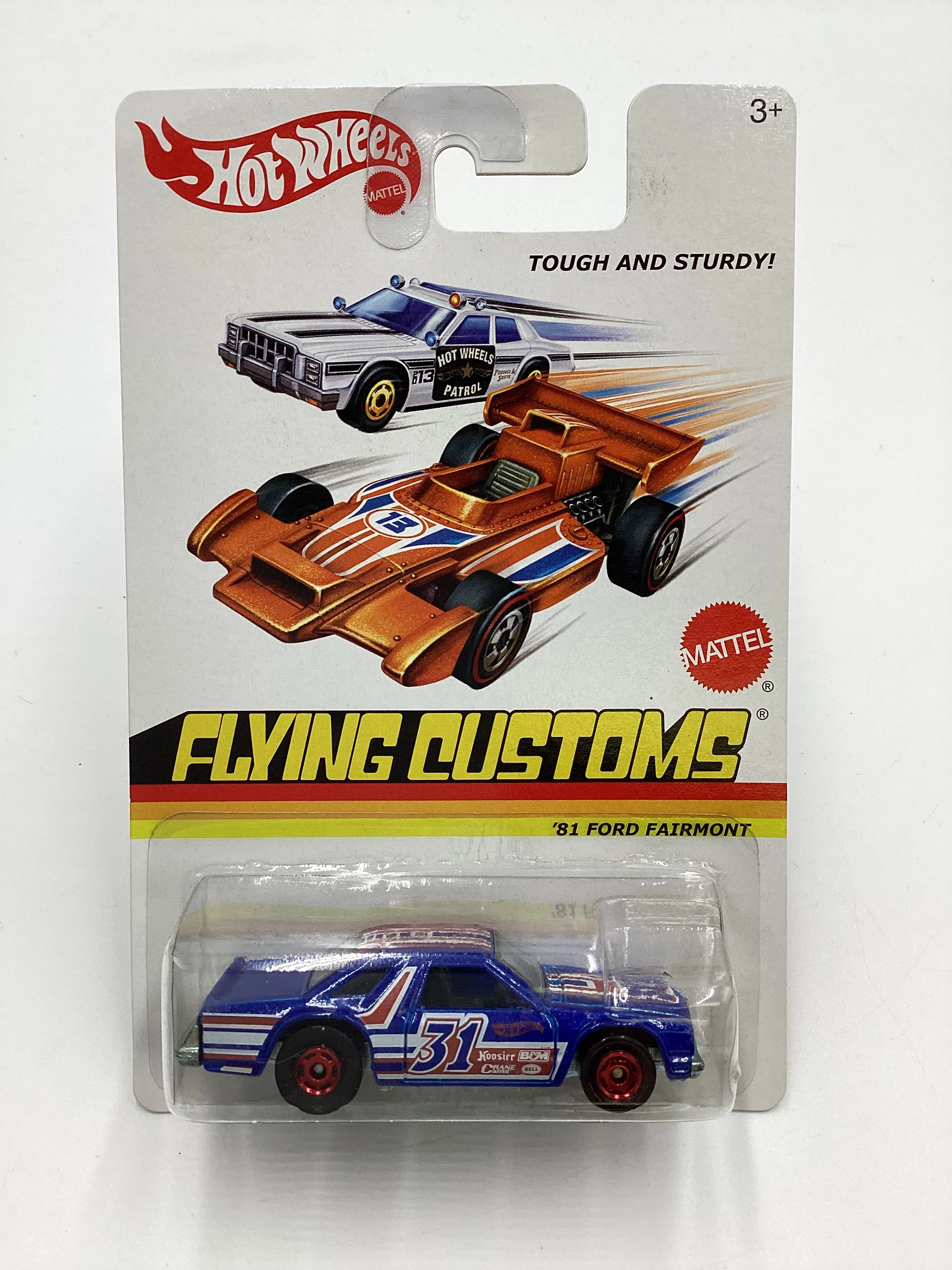 Hot Wheels Flying Customs 81 Ford Fairmont Blue with protector - Image 2