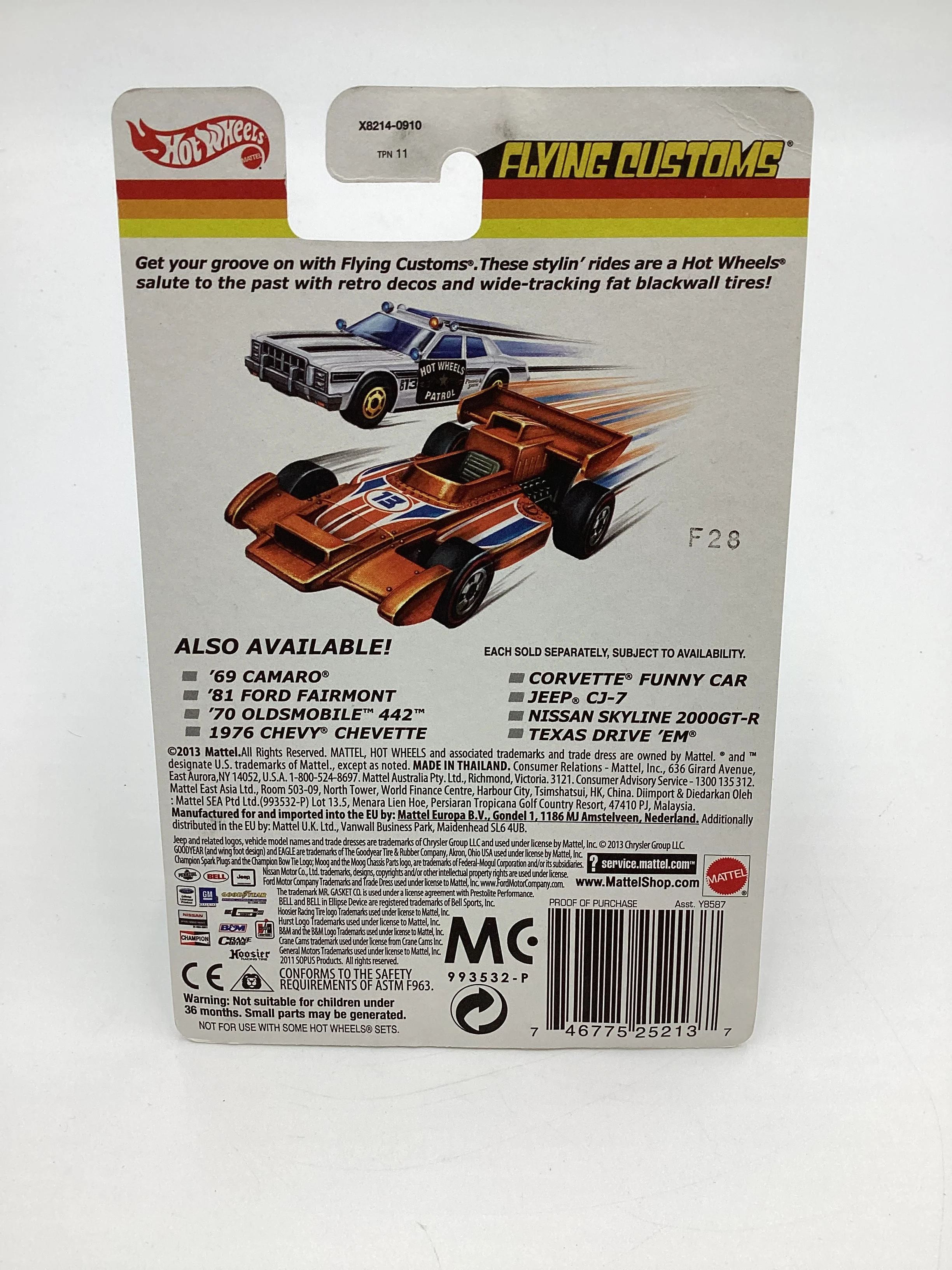Hot Wheels Flying Customs 81 Ford Fairmont Blue with protector - Image 7