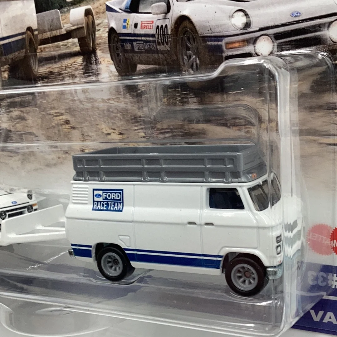 Hot wheels Ford RS200 Rally Van Team Transport #33 278F - Image 4