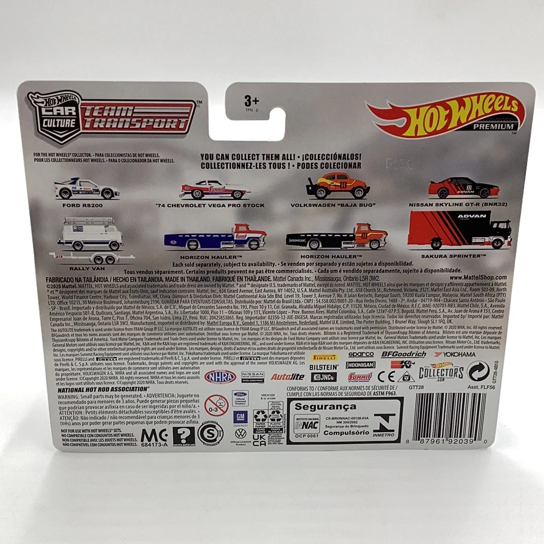 Hot wheels Ford RS200 Rally Van Team Transport #33 278F - Image 6