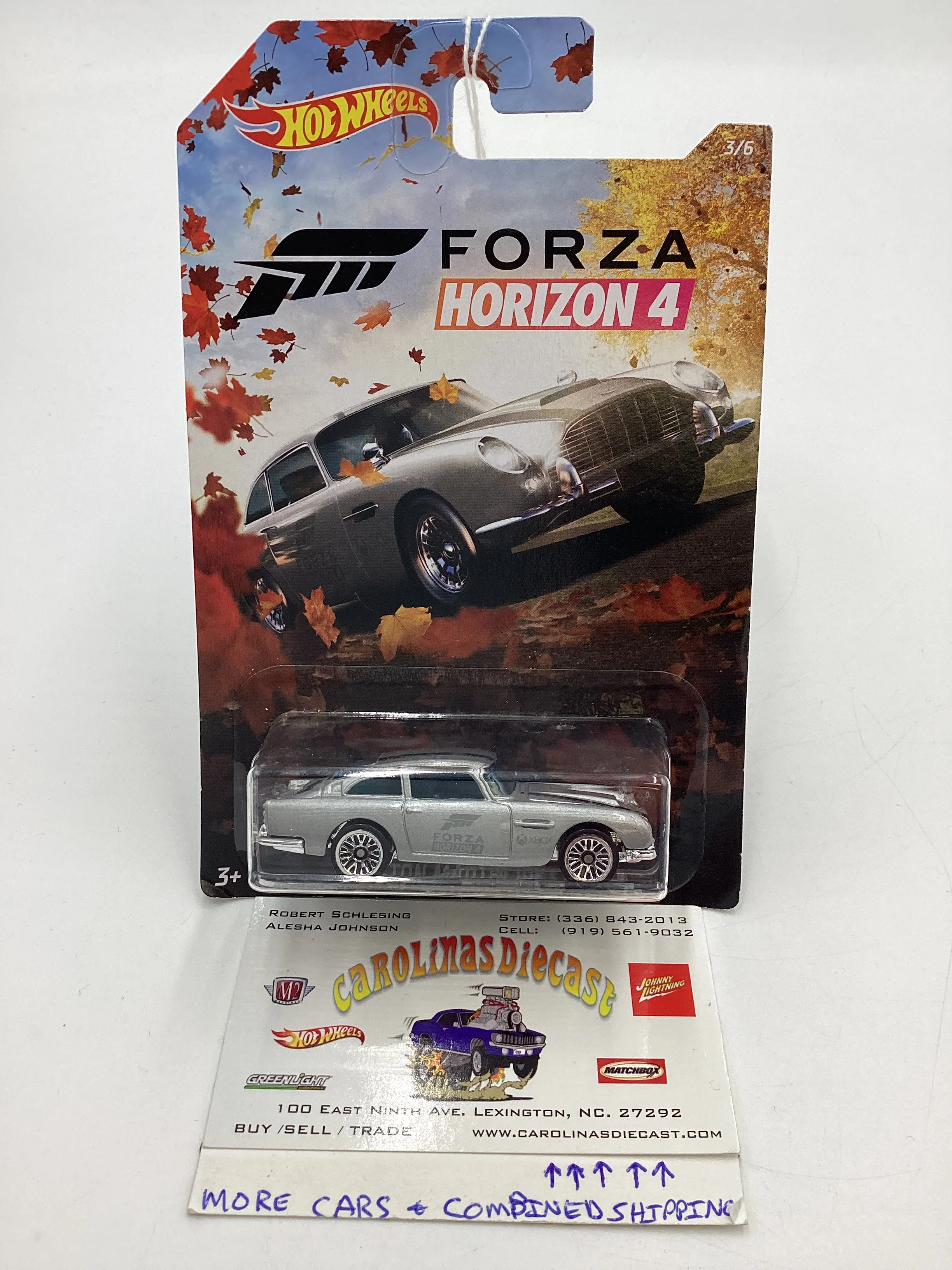 Hot Wheels Exclusive Forza Horizon 4 #3 Aston Martin 1963 DB5 Silver 154D