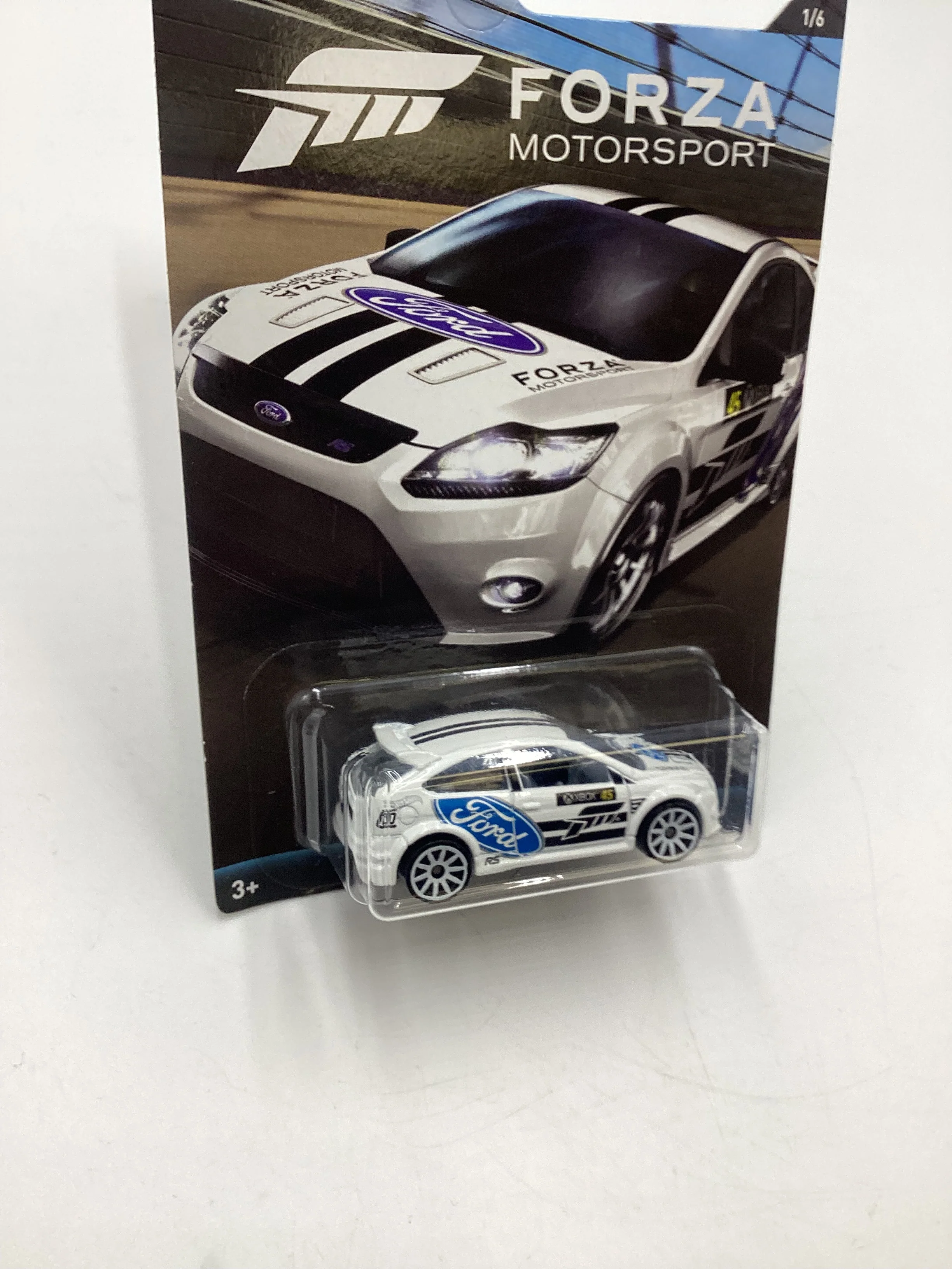 2017 Hot Wheels Forza Motorsport 09 Ford Focus RS White 154D - Image 5