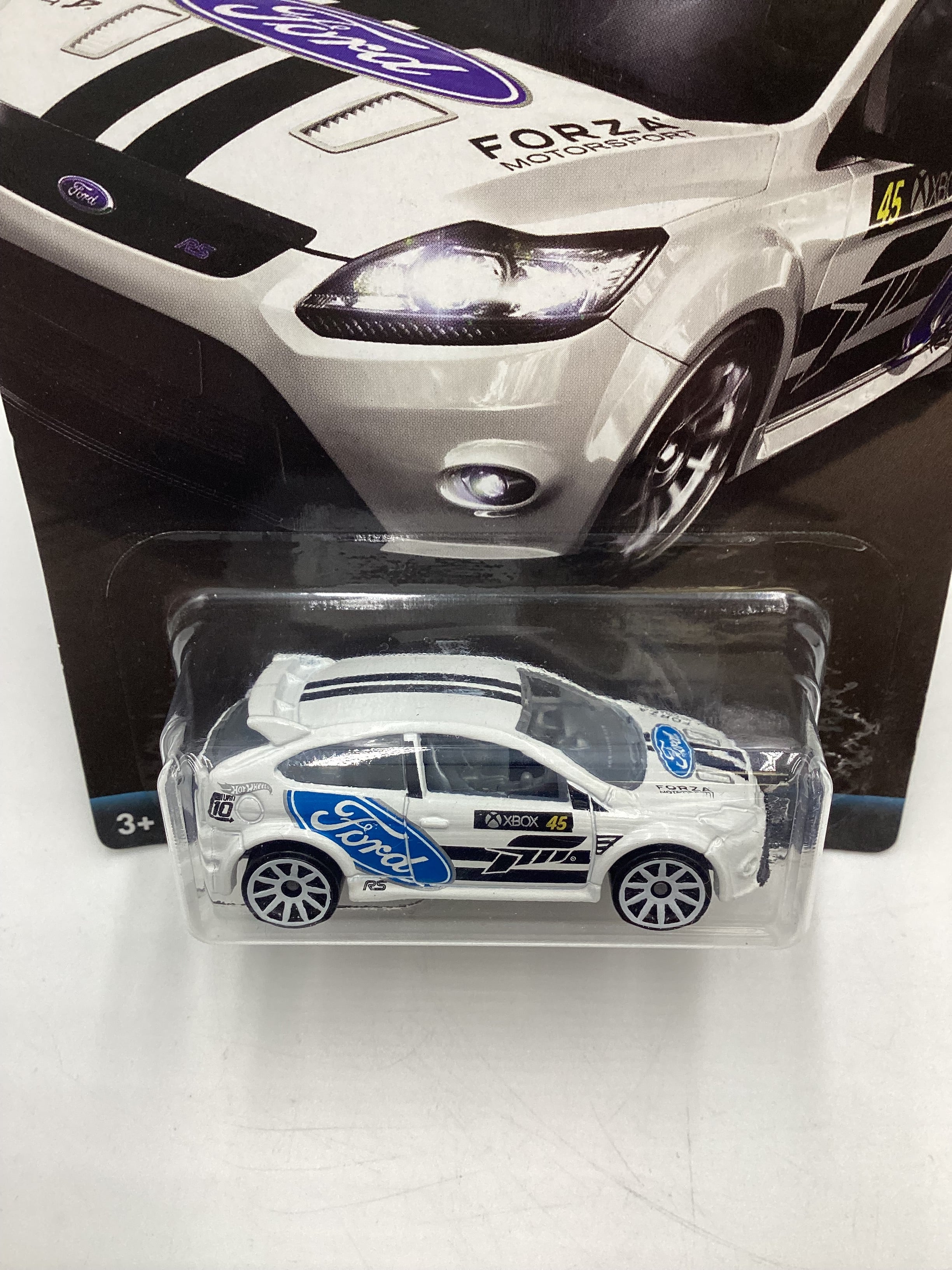 2017 Hot Wheels Forza Motorsport 09 Ford Focus RS White 154D - Image 6