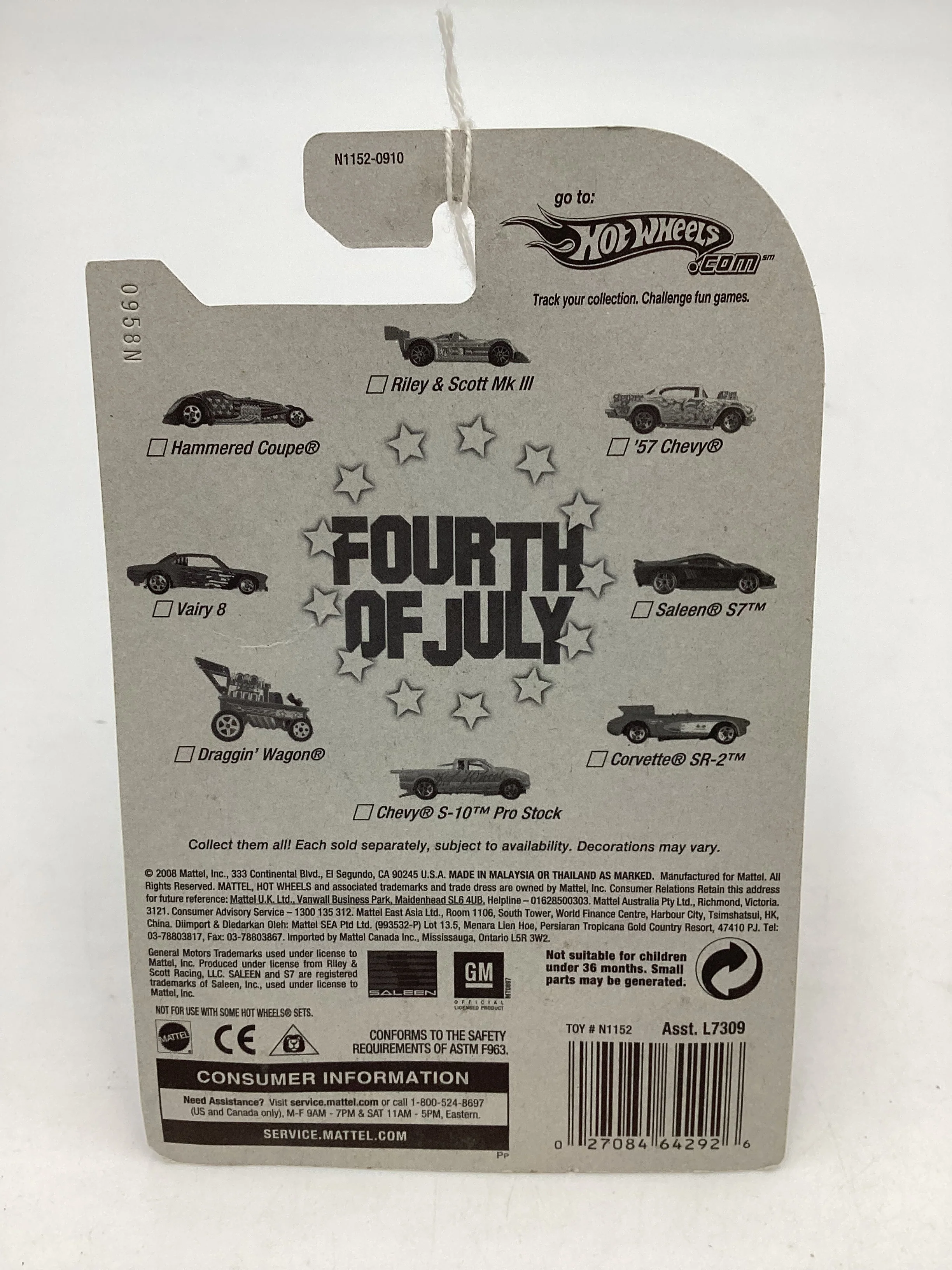 Hot wheels Fourth of July Riley & Scott Mk III 159E - Image 7
