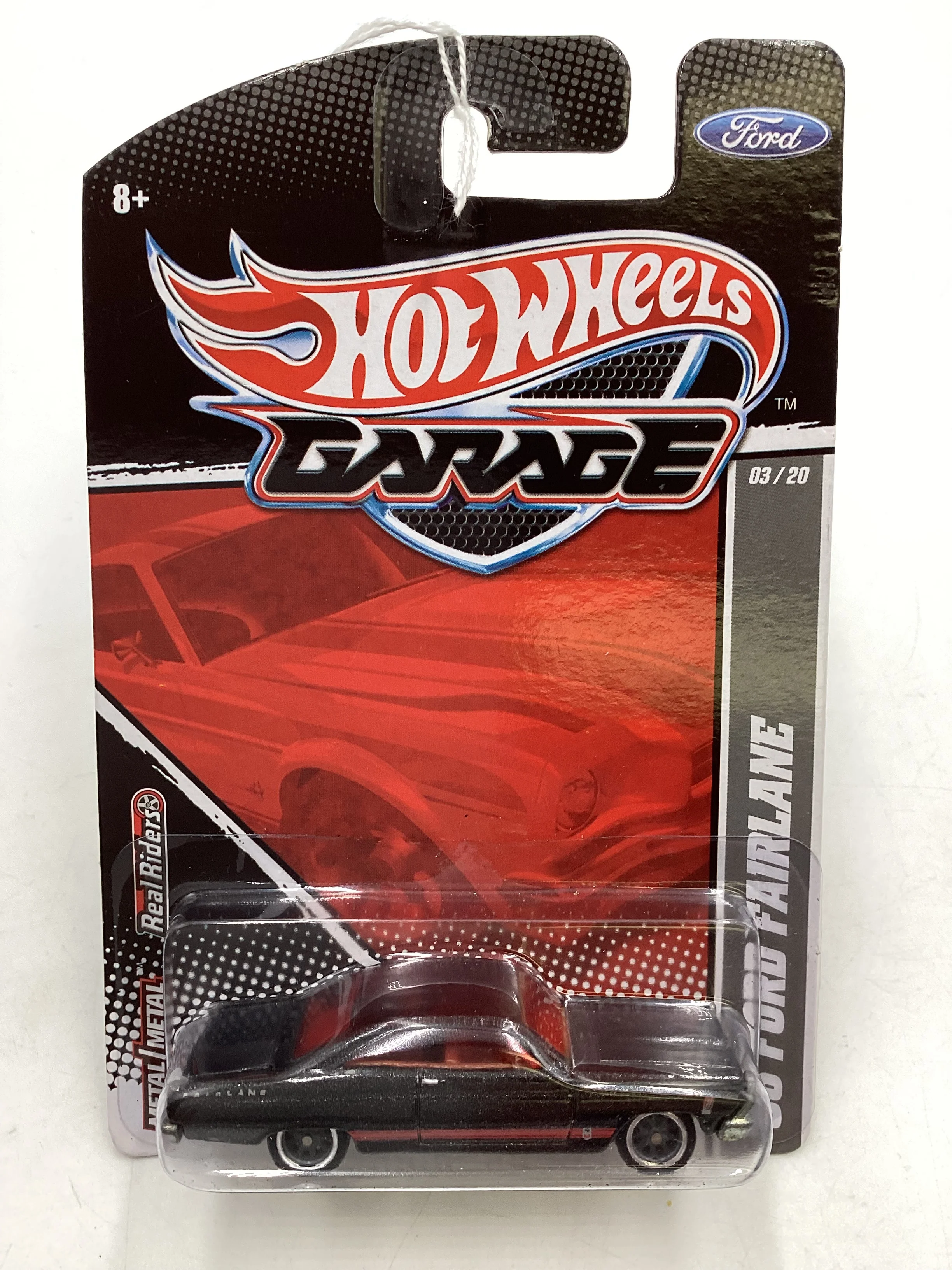 Hot Wheels Garage 03/20 66 Ford Fairlane Black metal/metal 245C - Image 2