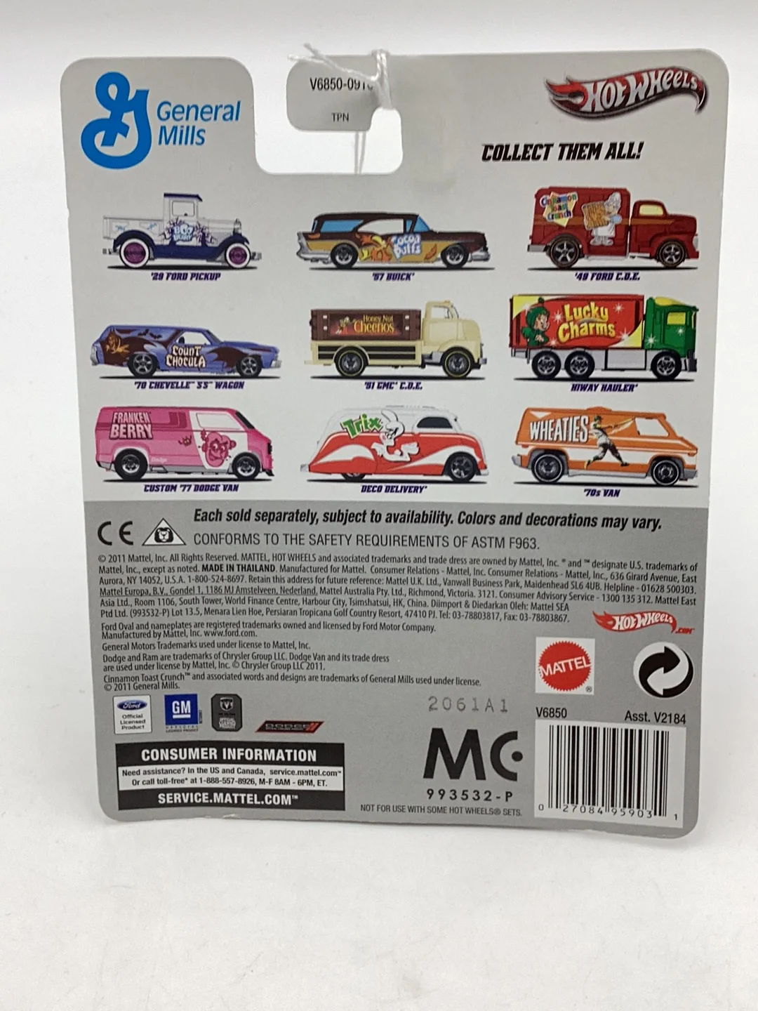 HOT WHEELS General Mills 49 Ford C.O.E Cinnamon Toast Crunch 259I - Image 7