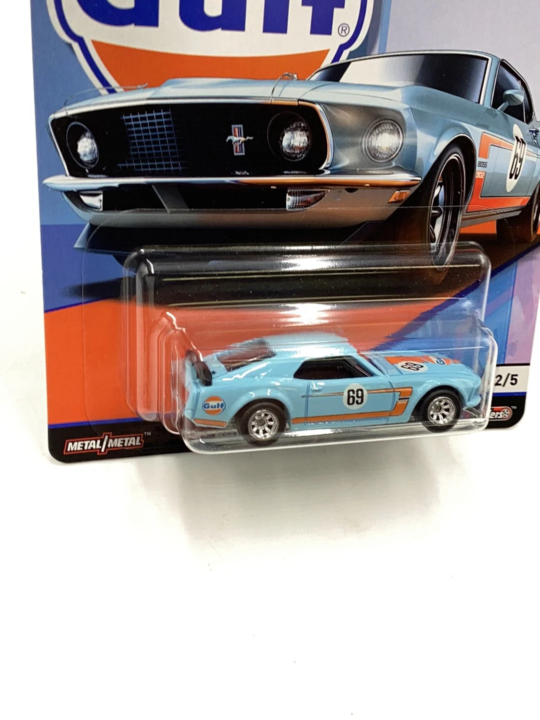 HOT WHEELS GULF 69 Ford Mustang Boss 302 2/5 245C - Image 4