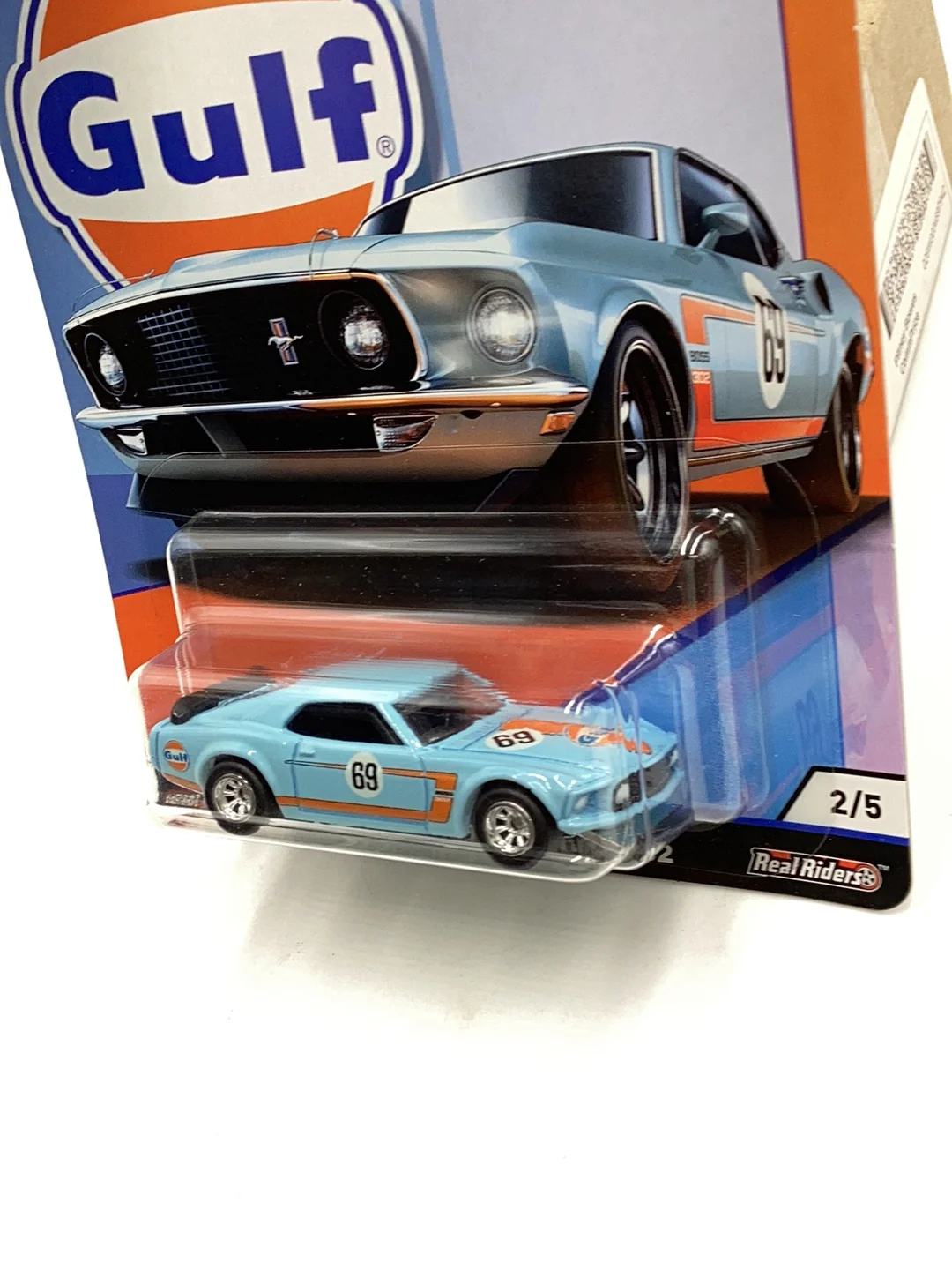 HOT WHEELS GULF 69 Ford Mustang Boss 302 2/5 245C - Image 5