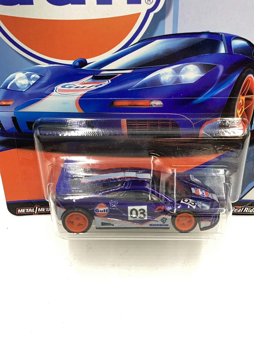 HOT WHEELS GULF McLaren F1 GTR 5/5 245A (Bad Card) - Image 6