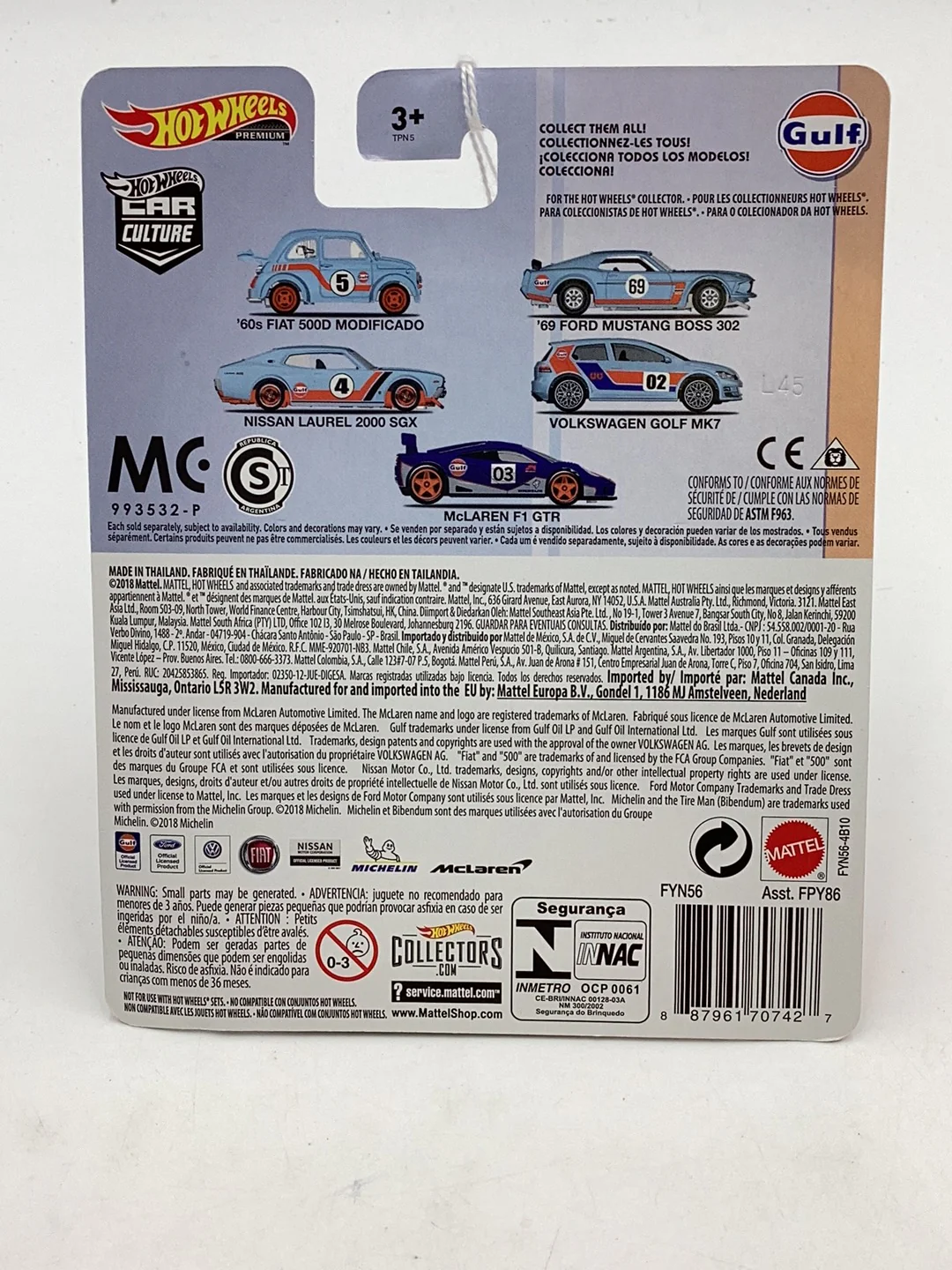 HOT WHEELS GULF Volkswagen Golf MK7 4/5 with protector - Image 7