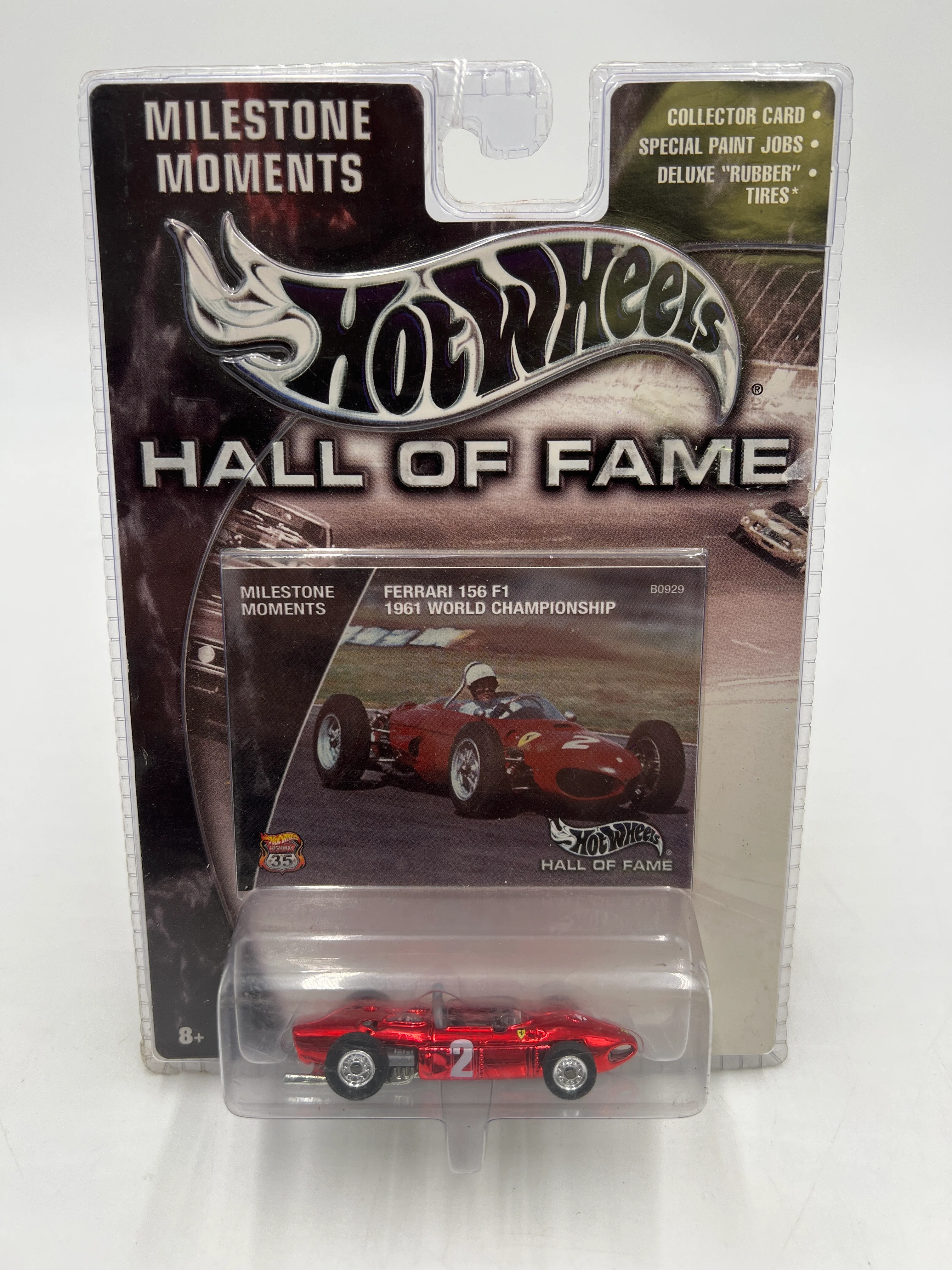 Hot Wheels Hall of Fame Milestone Moments Ferrari 156 F1 Red - Image 2