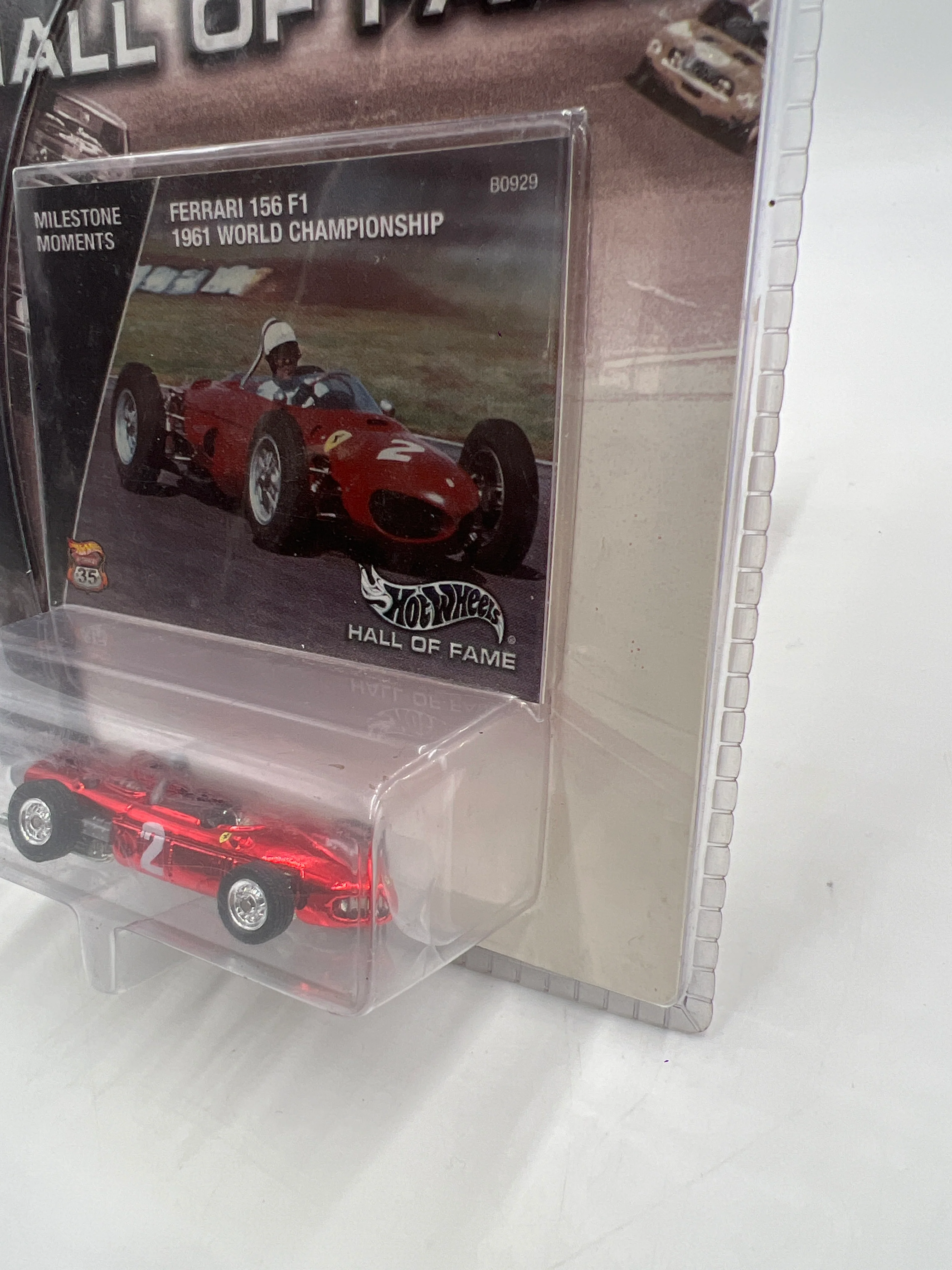 Hot Wheels Hall of Fame Milestone Moments Ferrari 156 F1 Red - Image 4