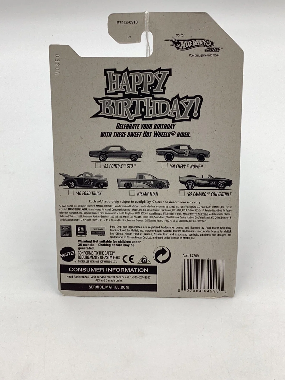 Hot Wheels Happy Birthday Nissan Titan - Image 7