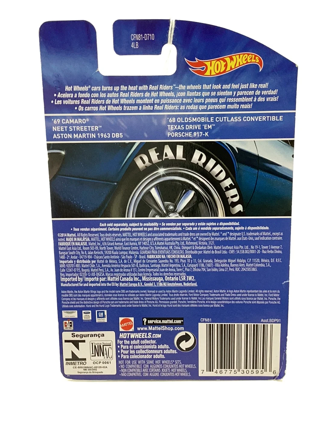 Hot wheels Heritage real riders 16/18 68 Oldsmobile cutlass convertible 271H - Image 6