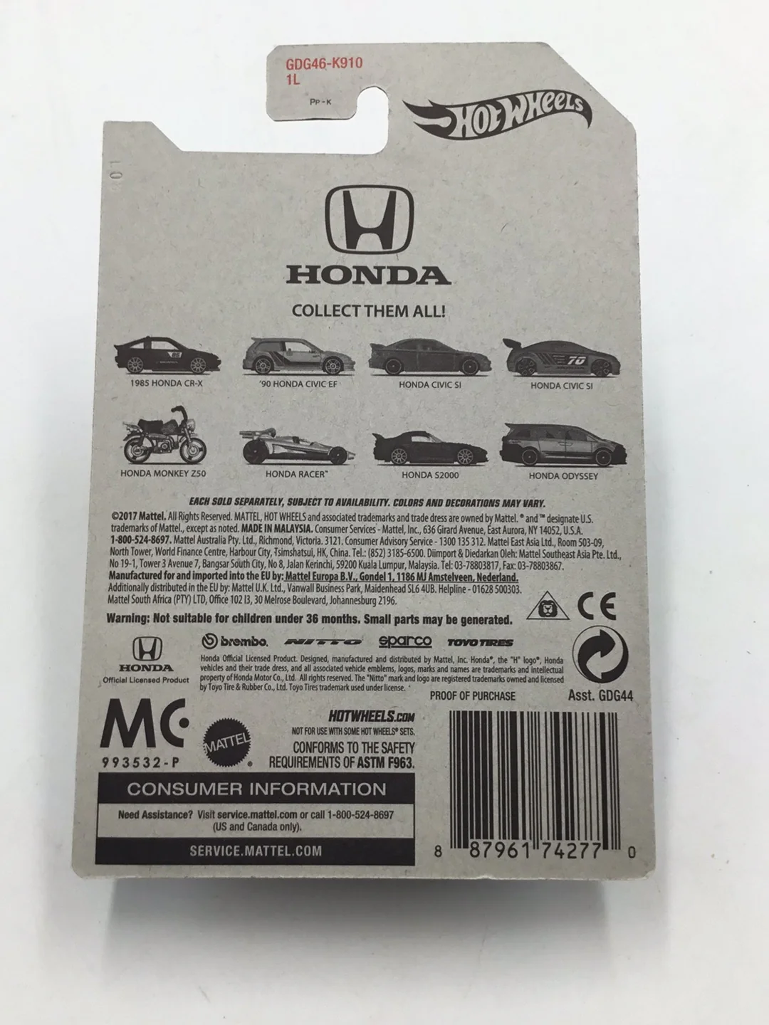 Hot wheels Honda series 90 Honda Civic EF 2/8 Walmart exclusive W2 - Image 6