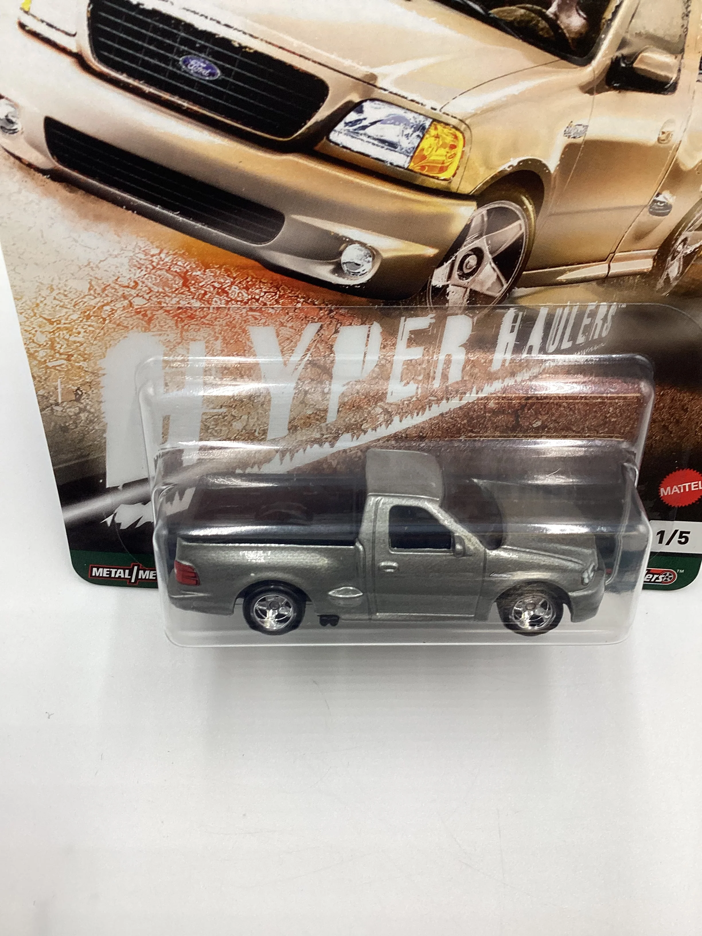 Hot Wheels Hyper Haulers #1 99 Ford F-150 SVT Lightning Silver 246L - Image 6
