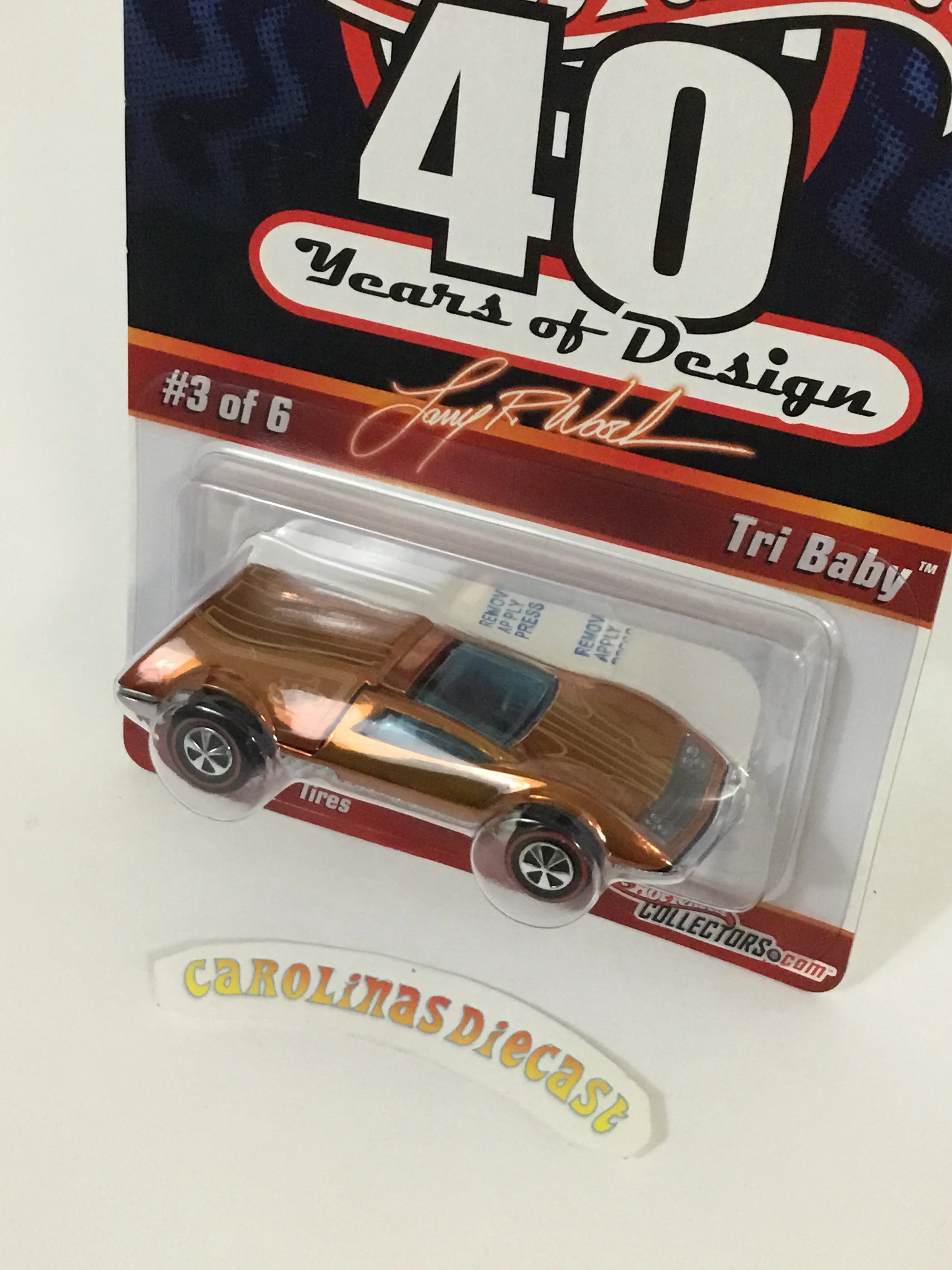 Hot wheels Larry wood 40 yrs of design Tri Baby rlc ?/8500 - Image 3