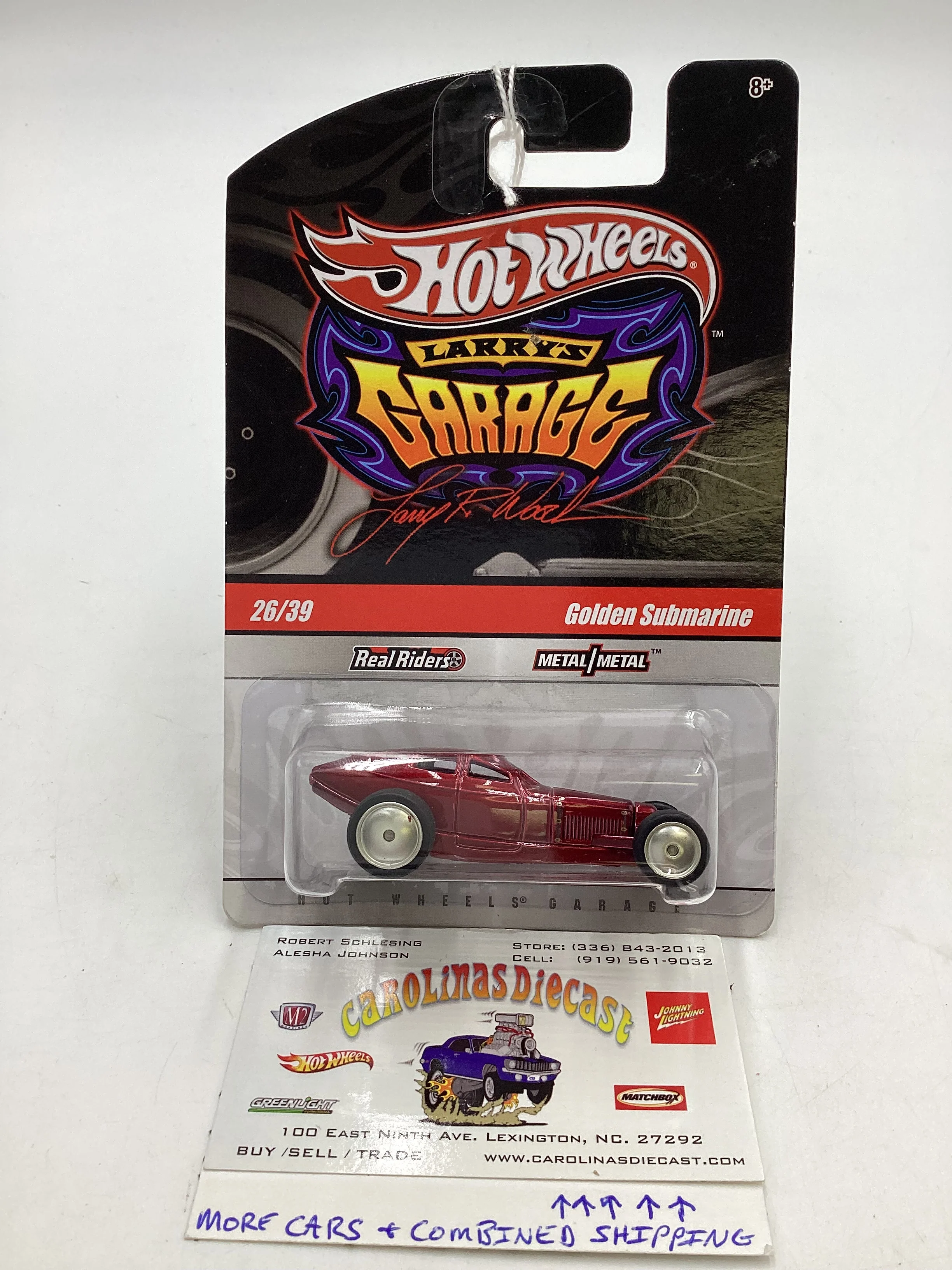 Hot wheels Larrys garage 26/39 Golden Submarine Red (FW)